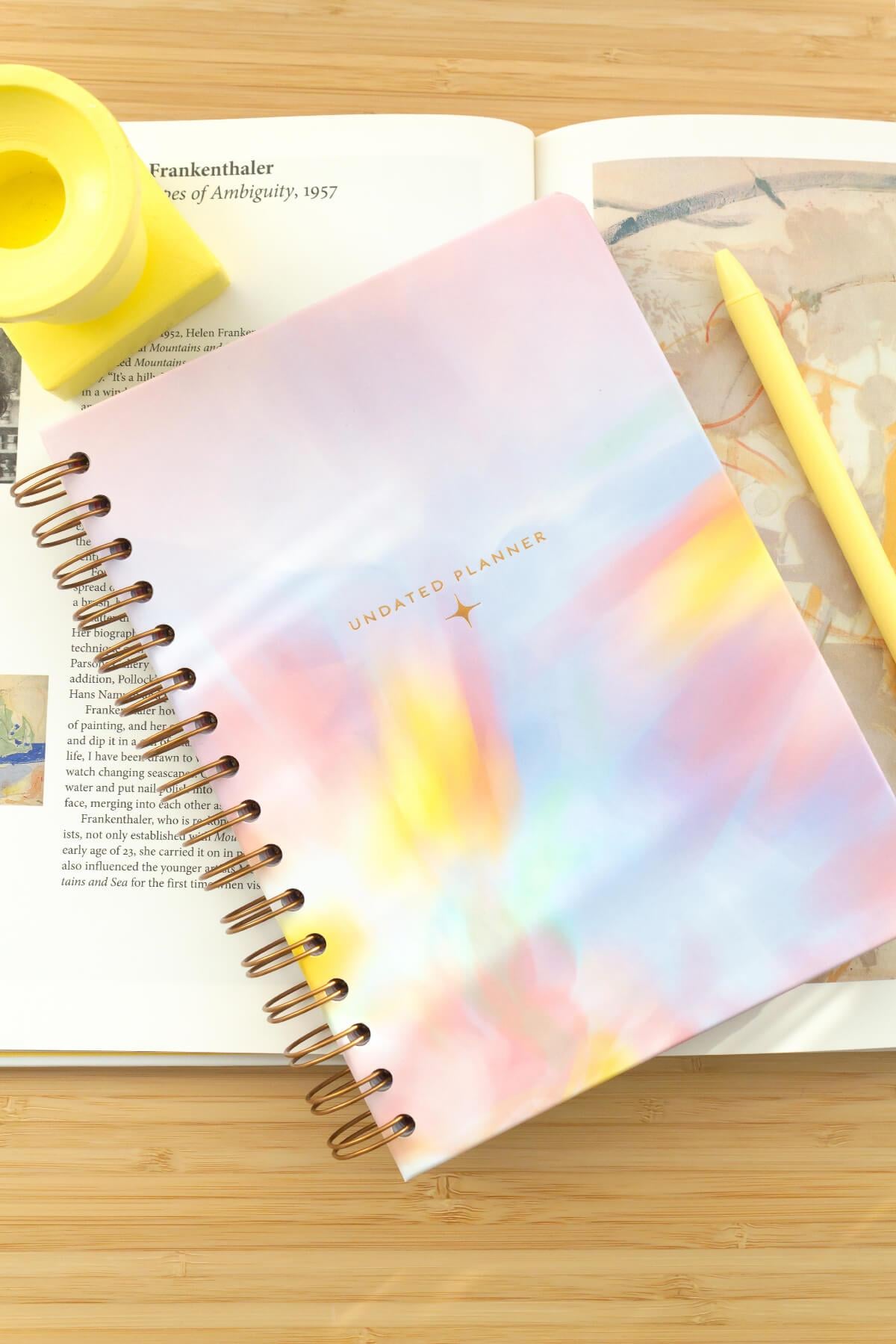 Matt Notebook A5 Spiralli Süresiz Planlayıcı Ajanda Motivasyon Sayfalı