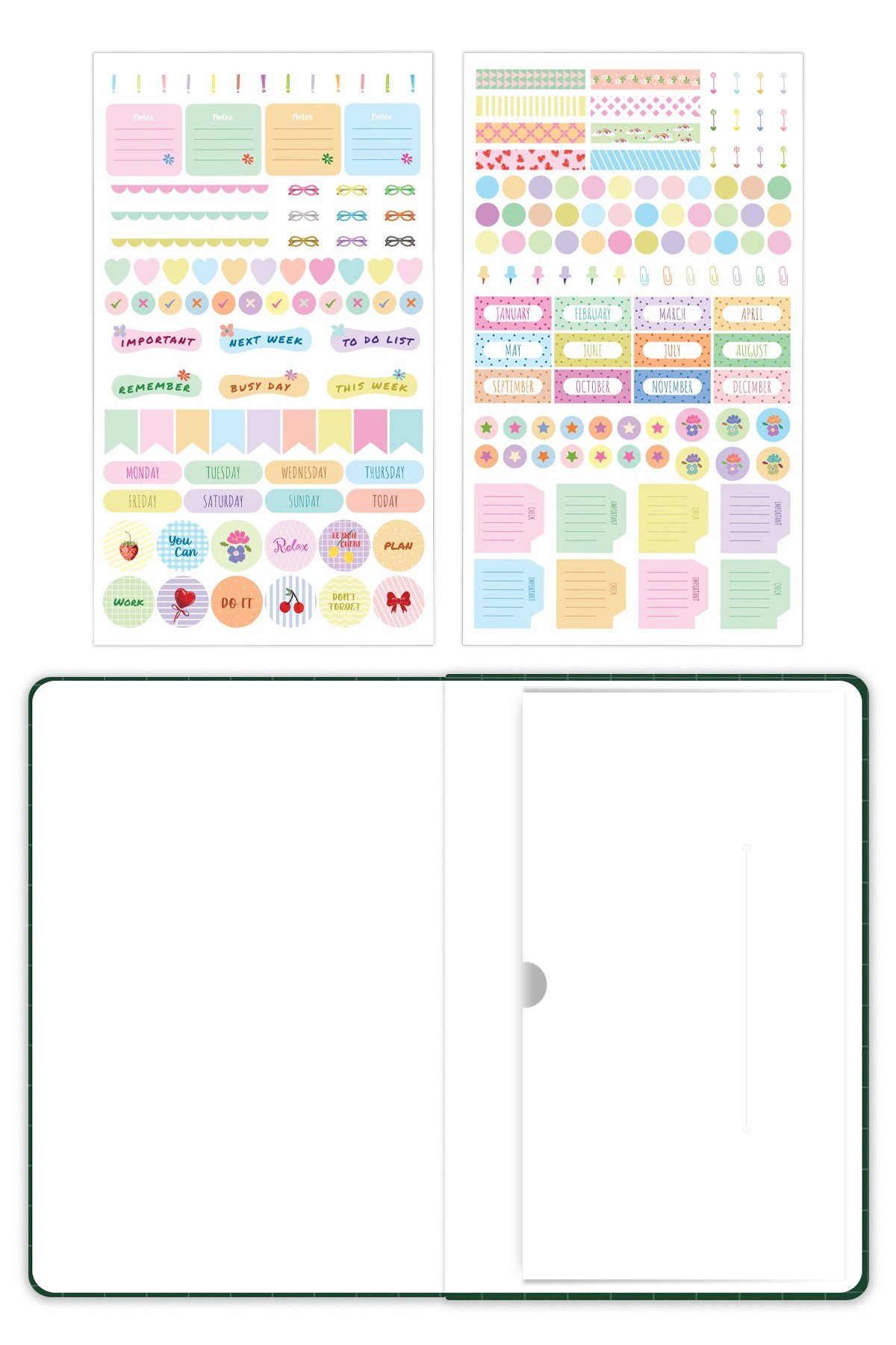 Matt Notebook A5 Süresiz Planlayıcı Ajanda 15x21 cm Motivasyon Sayfalı