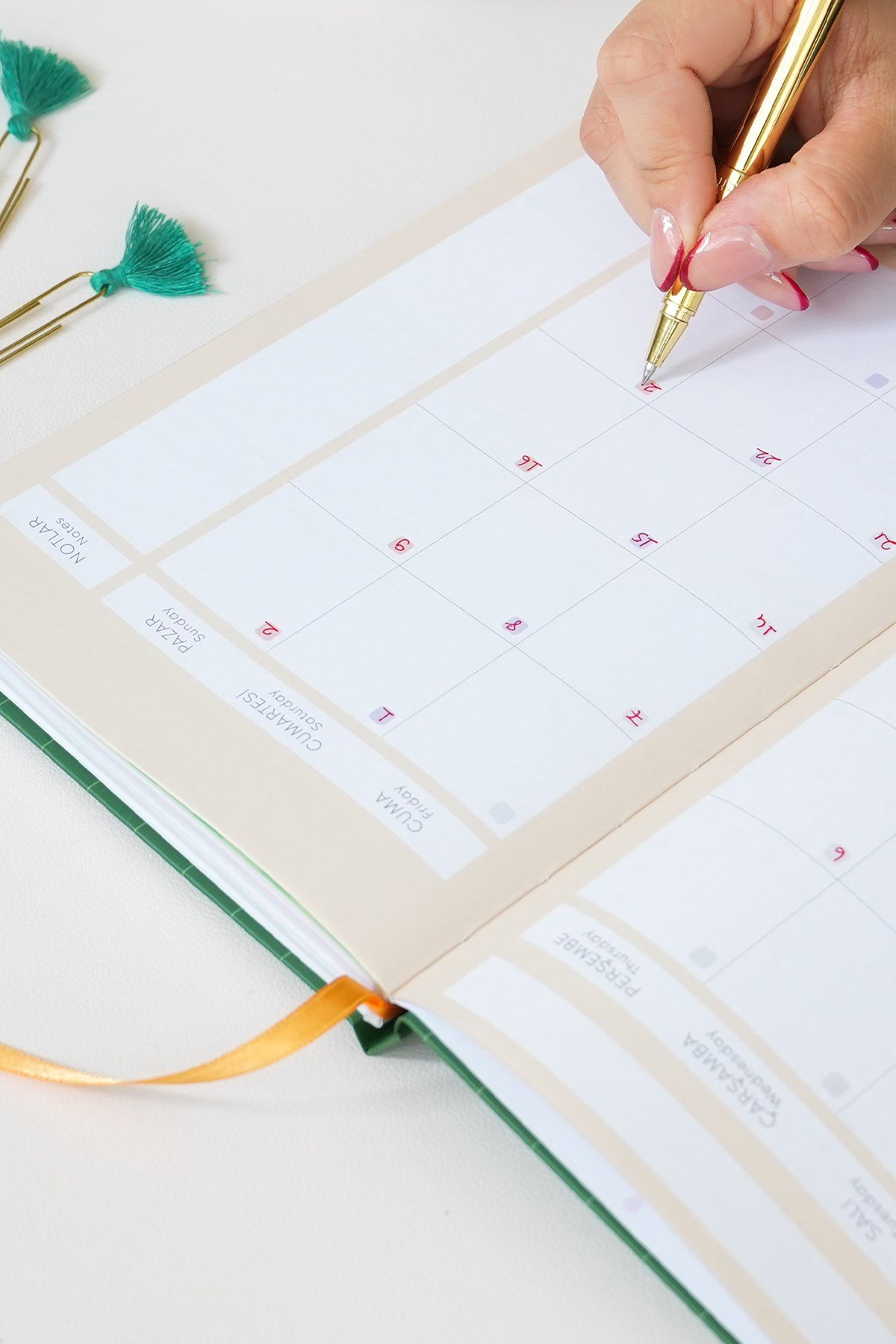 Matt Notebook A5 Süresiz Planlayıcı Ajanda 15x21 cm Motivasyon Sayfalı