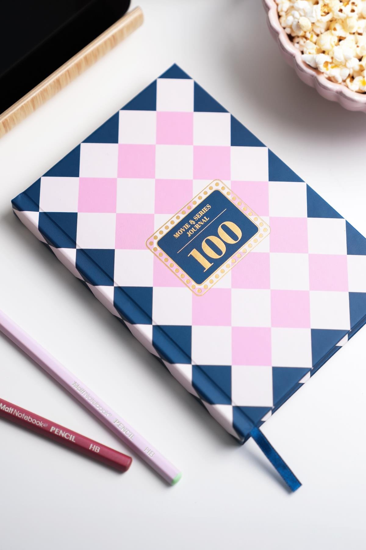 Matt Notebook Film & Dizi Günlüğü - Movie & Series Journal Lacivert