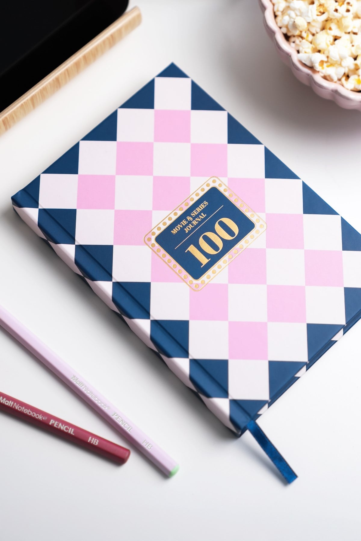 Matt Notebook Film & Dizi Günlüğü - Movie & Series Journal Lacivert
