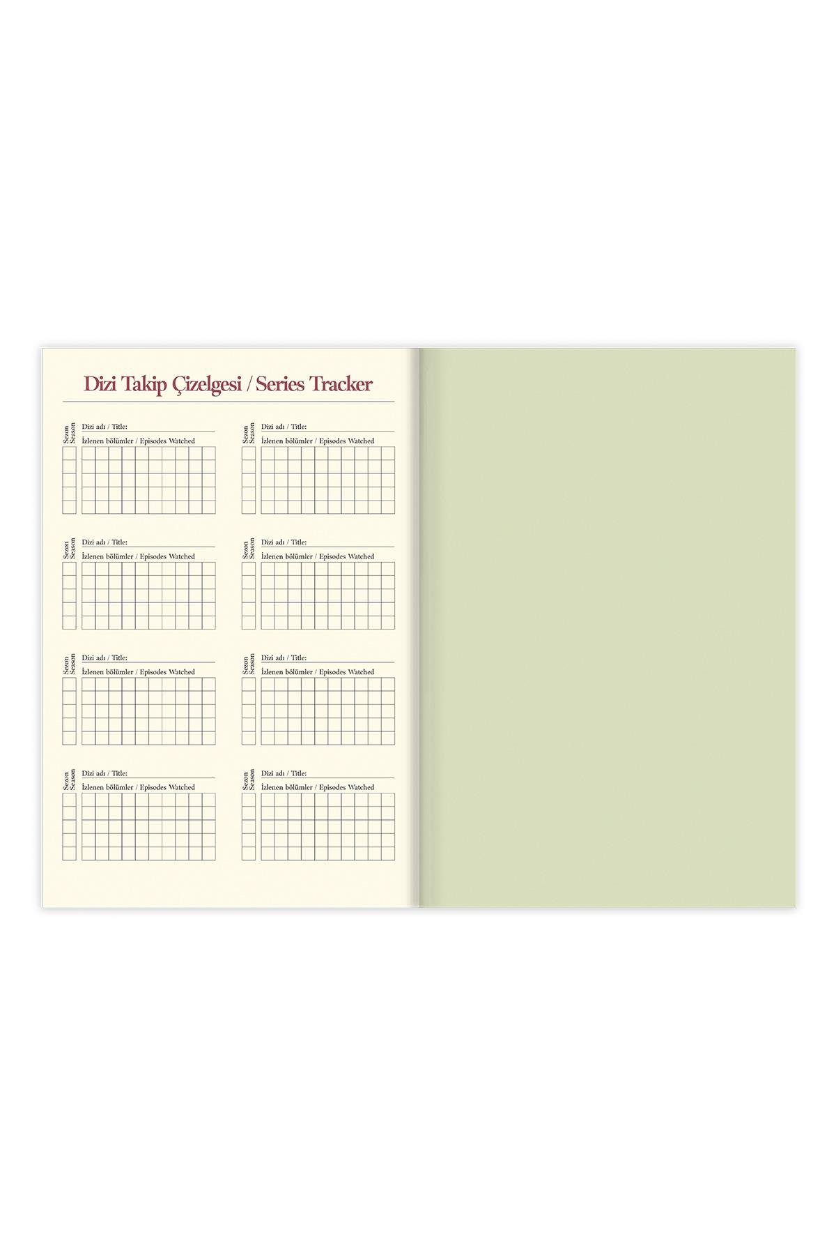Matt Notebook Film & Dizi Günlüğü - Movie & Series Journal Yeşil