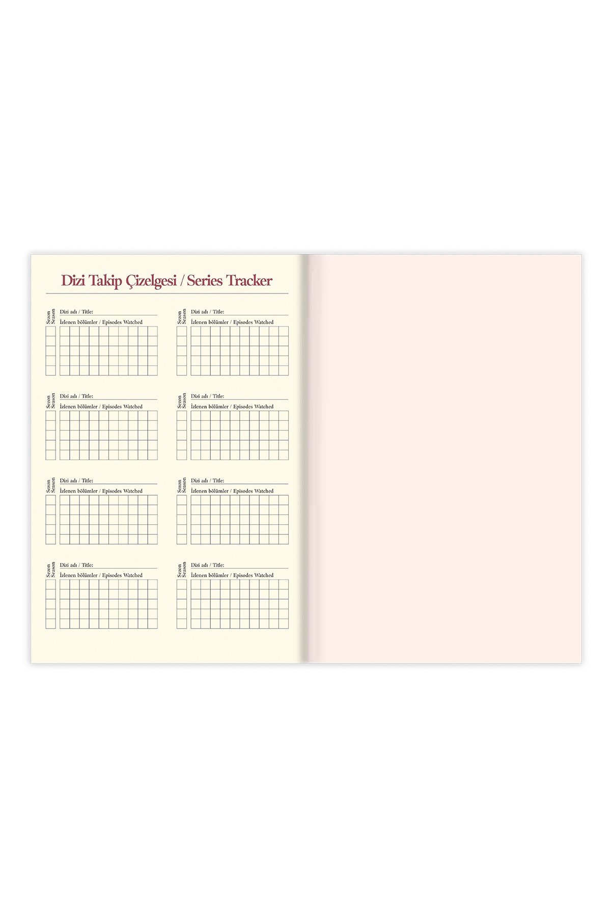 Matt Notebook Film & Dizi Günlüğü - Movie & Series Journal Lacivert
