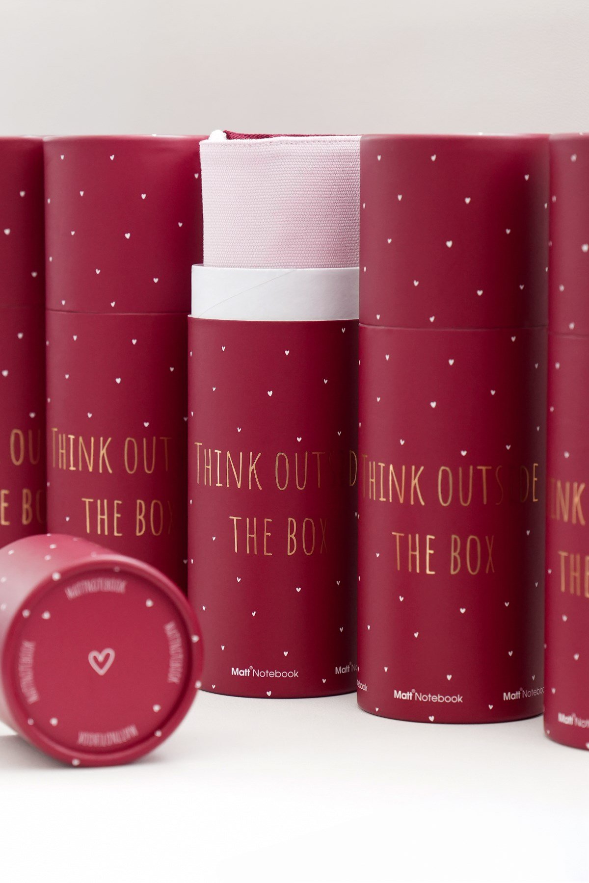 Matt Notebook Kanvas Kalemlik – Makyaj Çantası Organizer ve Düzenleyici Pembe