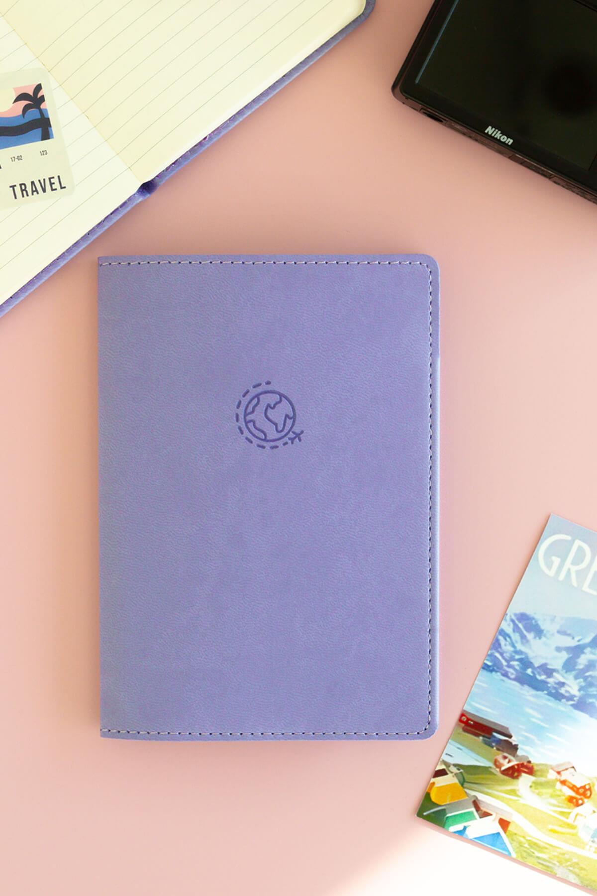 Matt Notebook Pasaport Kılıfı Lila