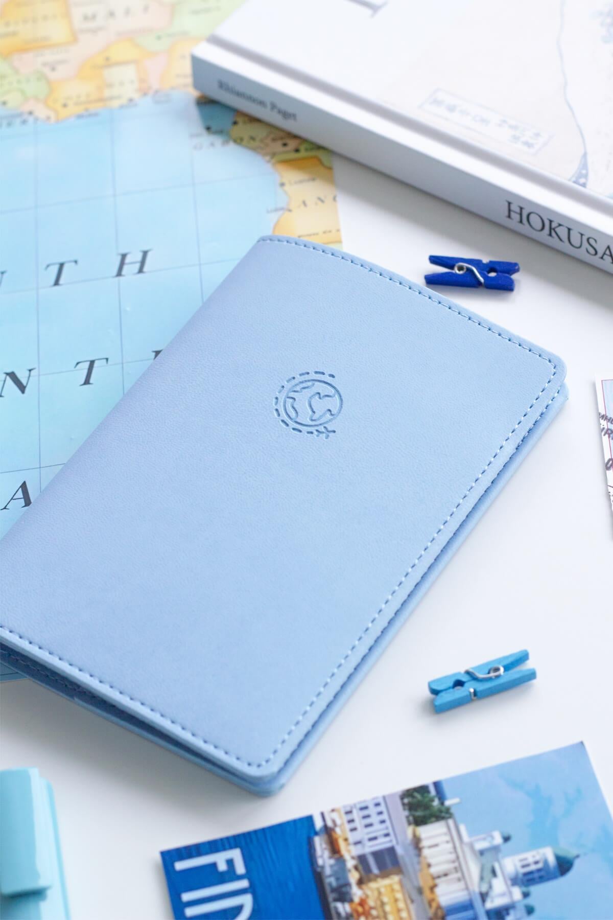 Matt Notebook Pasaport Kılıfı Mavi