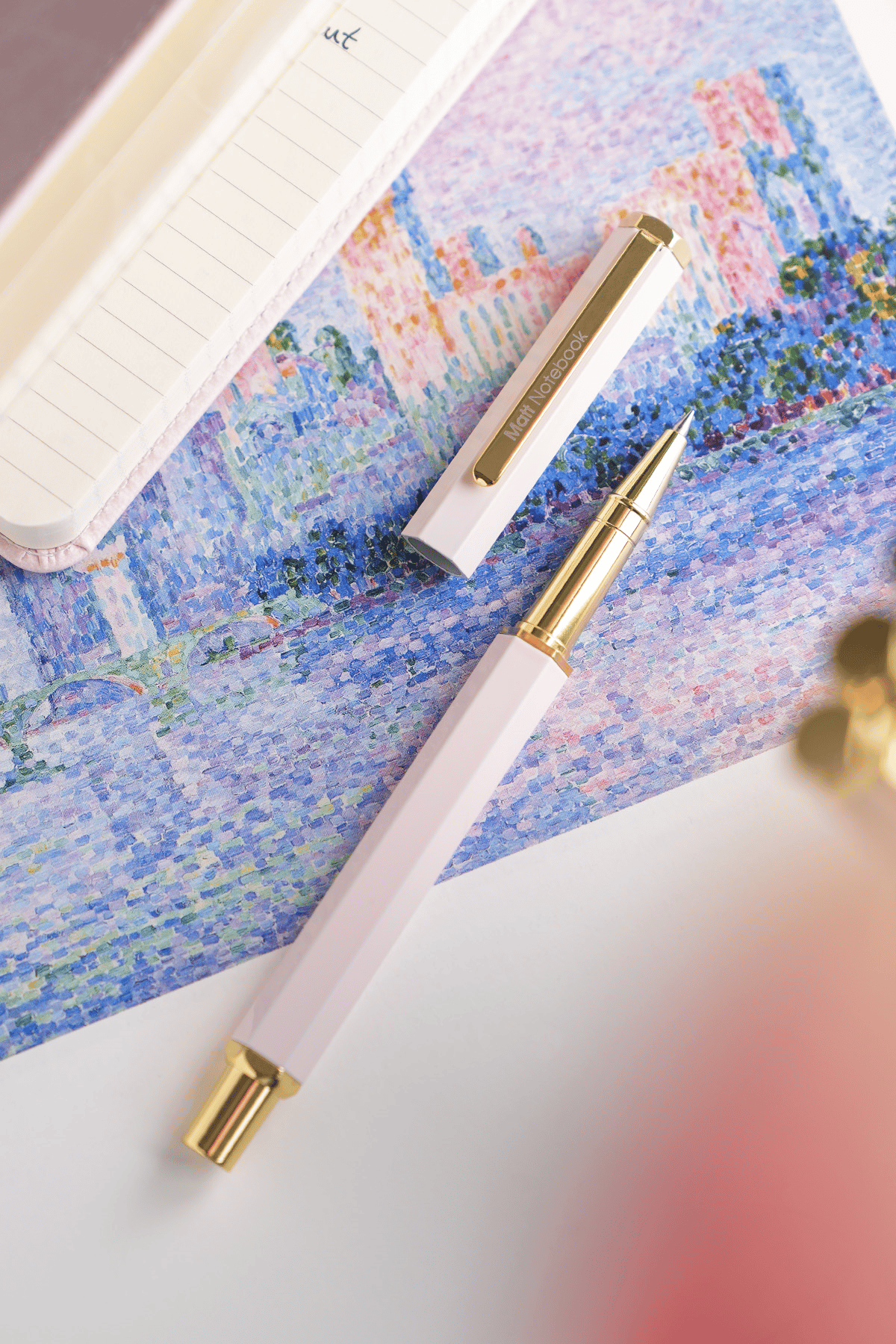 Matt Notebook Premium Roller Kalem Pembe RP27