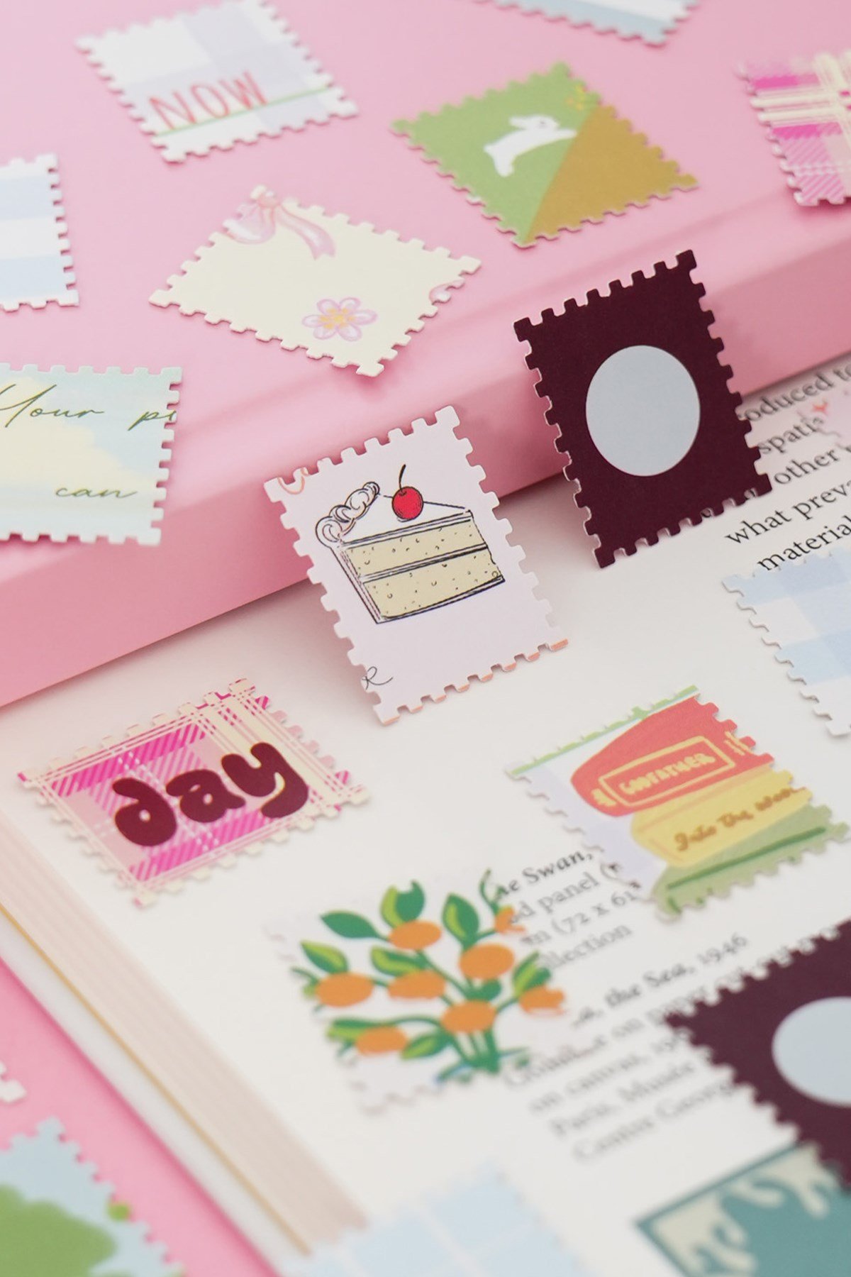 Matt Notebook Pul Şekilli Delgeç 2.1x2.5 cm Pembe