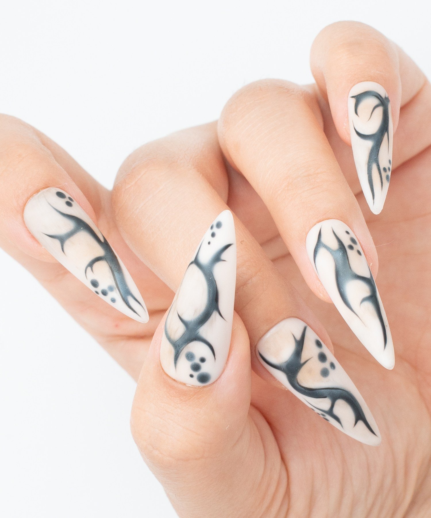 Dirty Ink Protez Jel Takma  Tırnak - El Yapımı  Kalıcı Oje 3D Nail Art Ombre - NC240