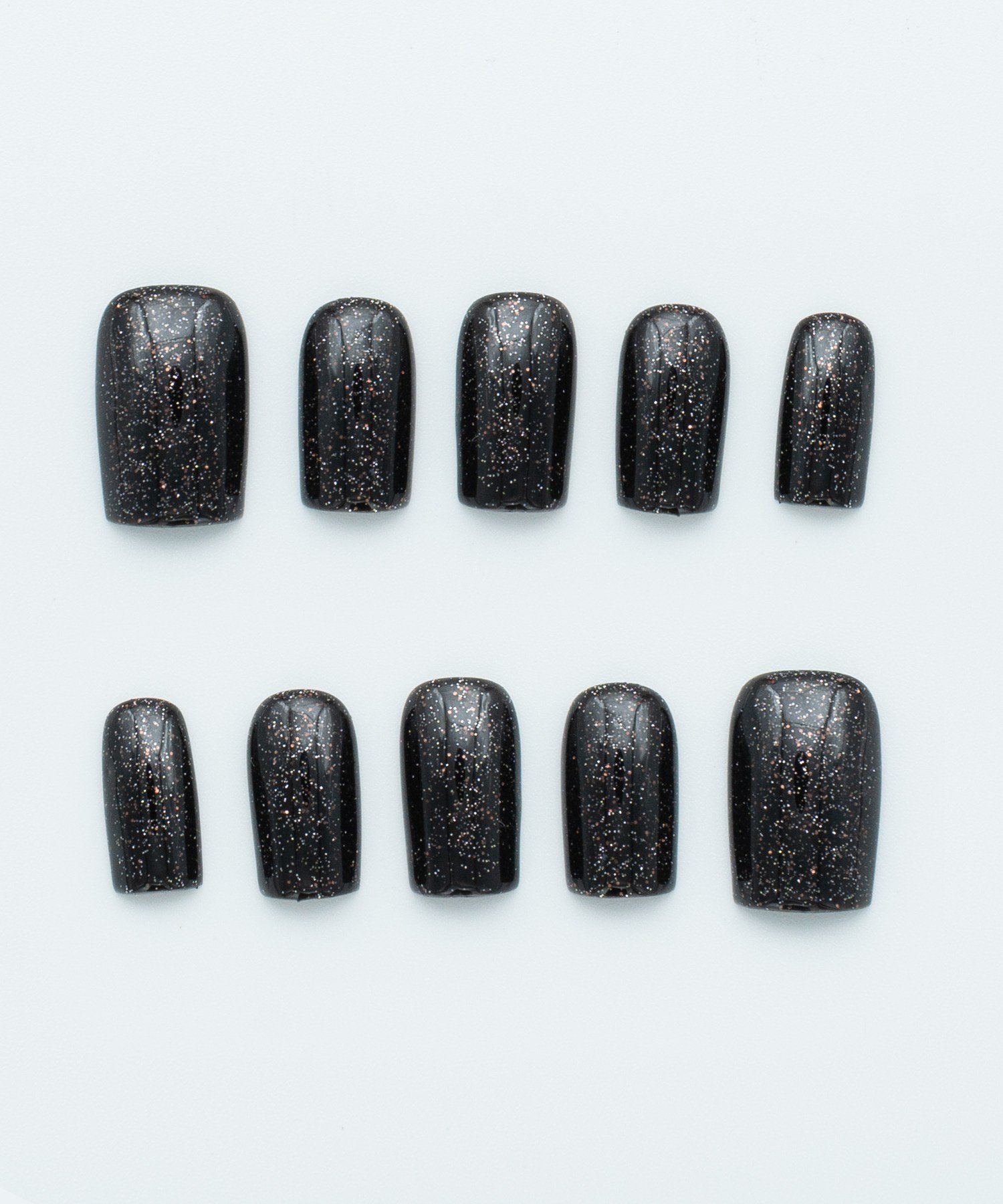 Night Glitter Protez Jel Takma  Tırnak - El Yapımı  Kalıcı Oje Nail Art - NC233