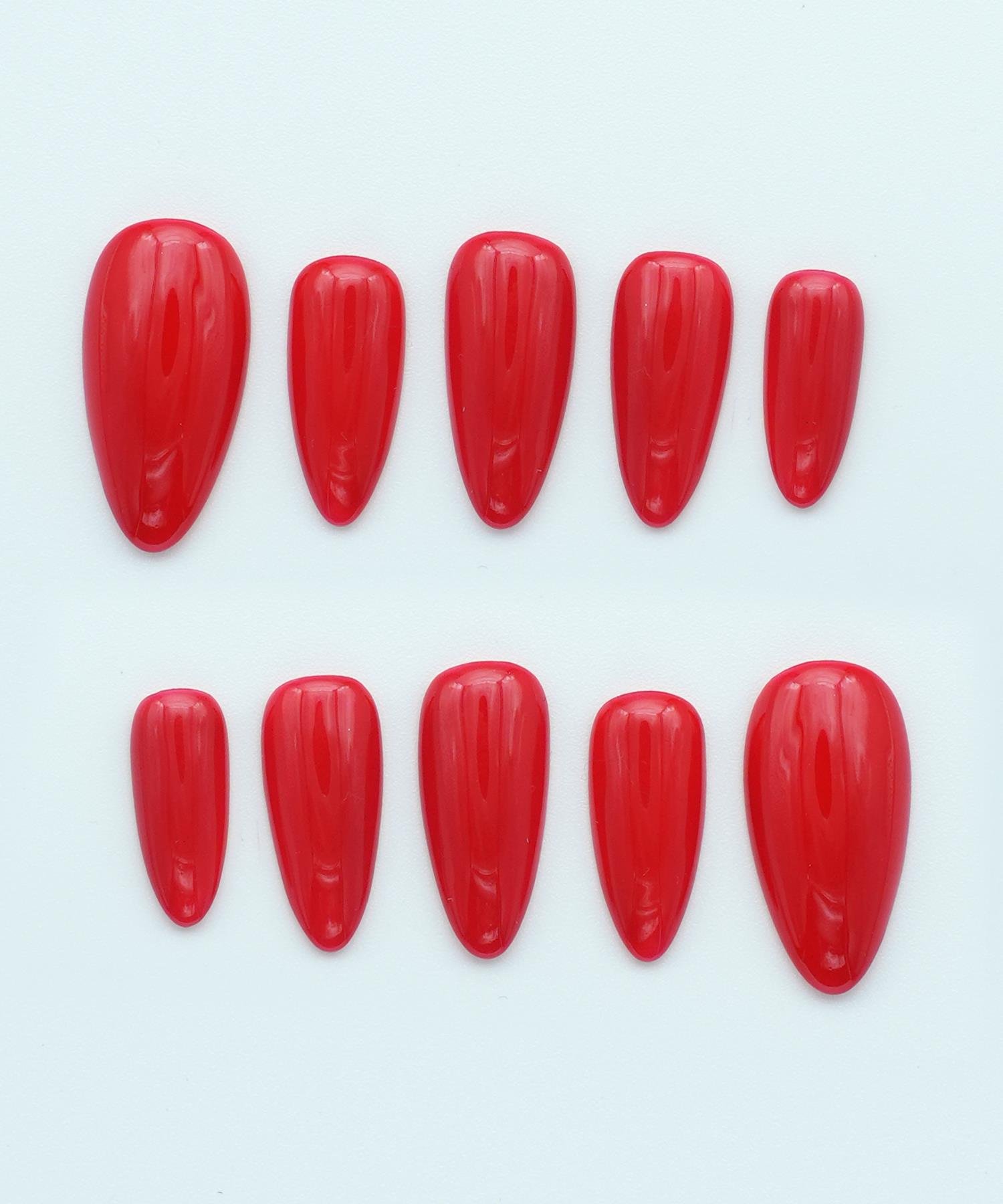 Protez Jel Takma Tırnak - El Yapımı Kalıcı Oje Nail Art - NC176