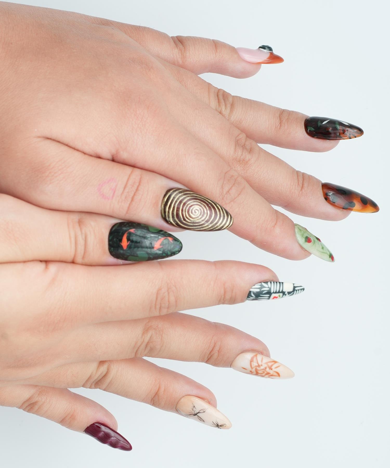 Protez Jel Takma Tırnak - El Yapımı Kalıcı Oje Nail Art - NC177