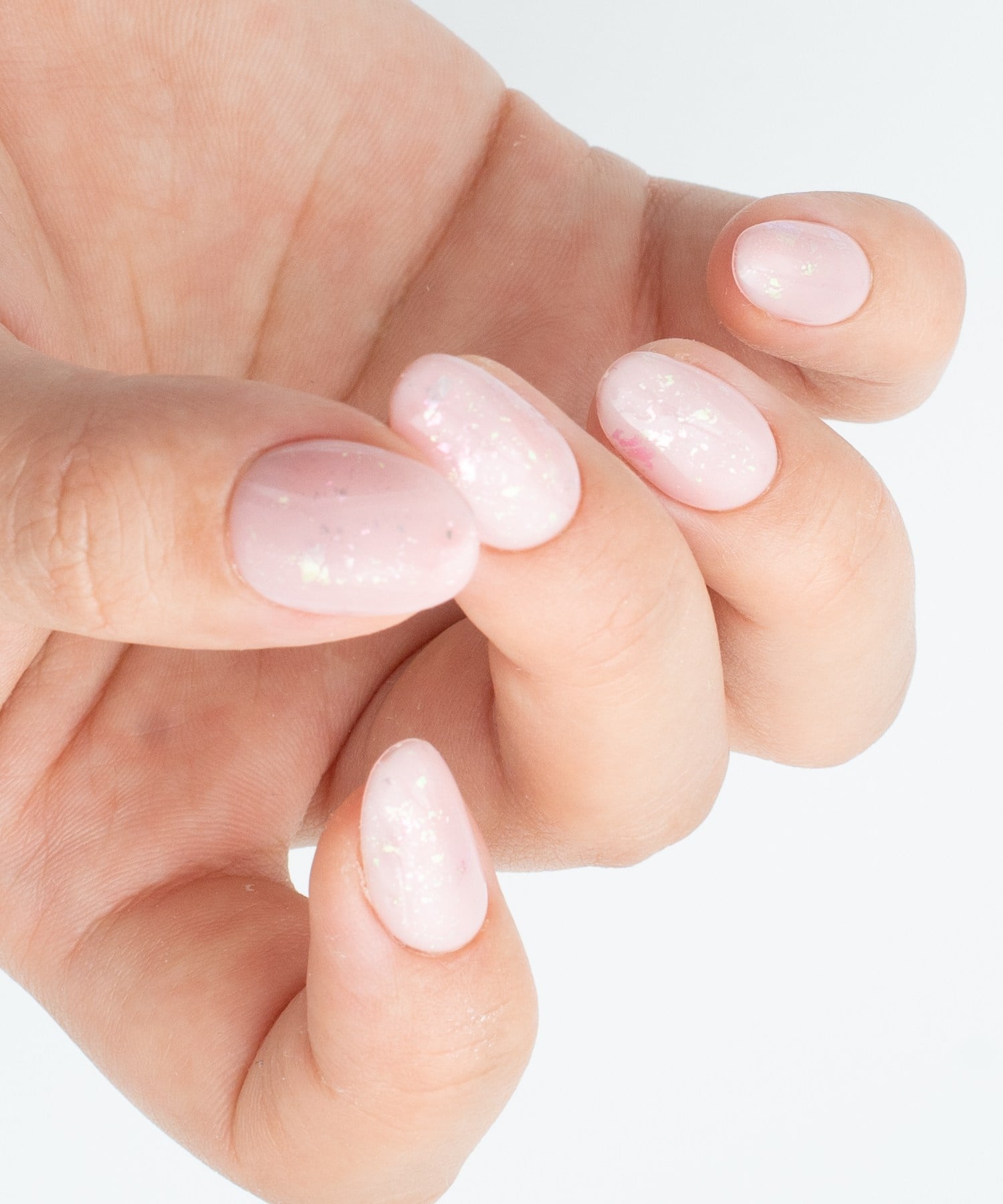Rainbow Glitter Protez Jel Takma  Tırnak - El Yapımı  Kalıcı Oje Nail Art - NC223