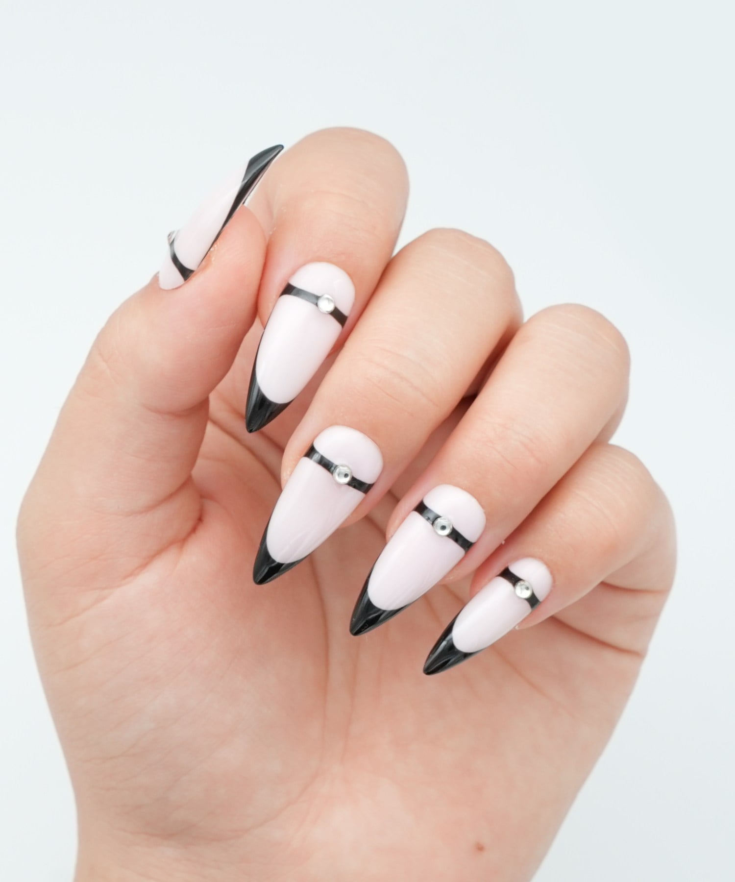 Silver Web - El Yapımı Tekrar Kullanılabilir Protez Takma Tırnak - Cat Eye - NC253