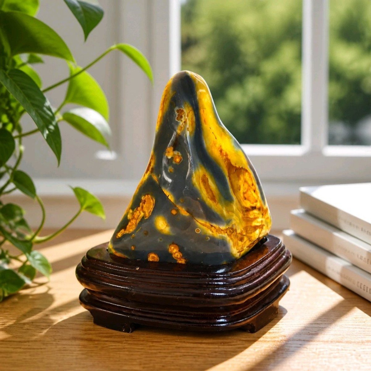 Bumblebee Jasper Taşı Koleksiyonluk Kütle – MNR1238