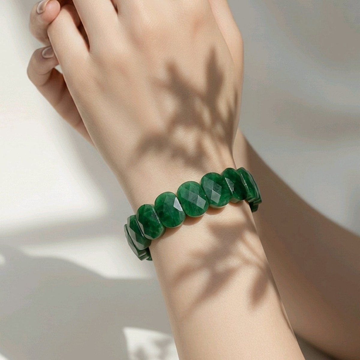 Diopsit Doğal Taş Rolex Modeli Bileklik – BLK1006