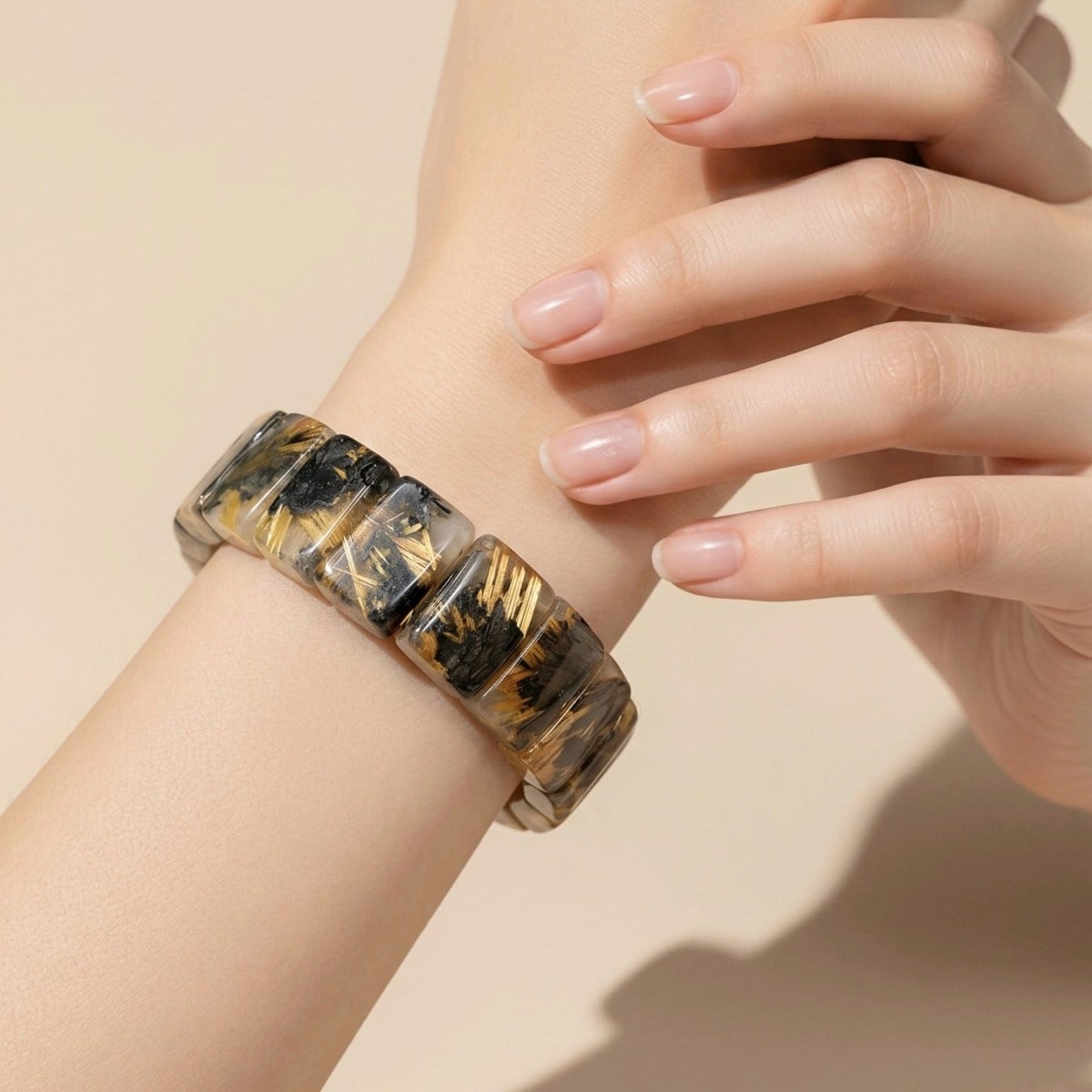 Gold Beril Doğal Taş Bileklik – BLK1050