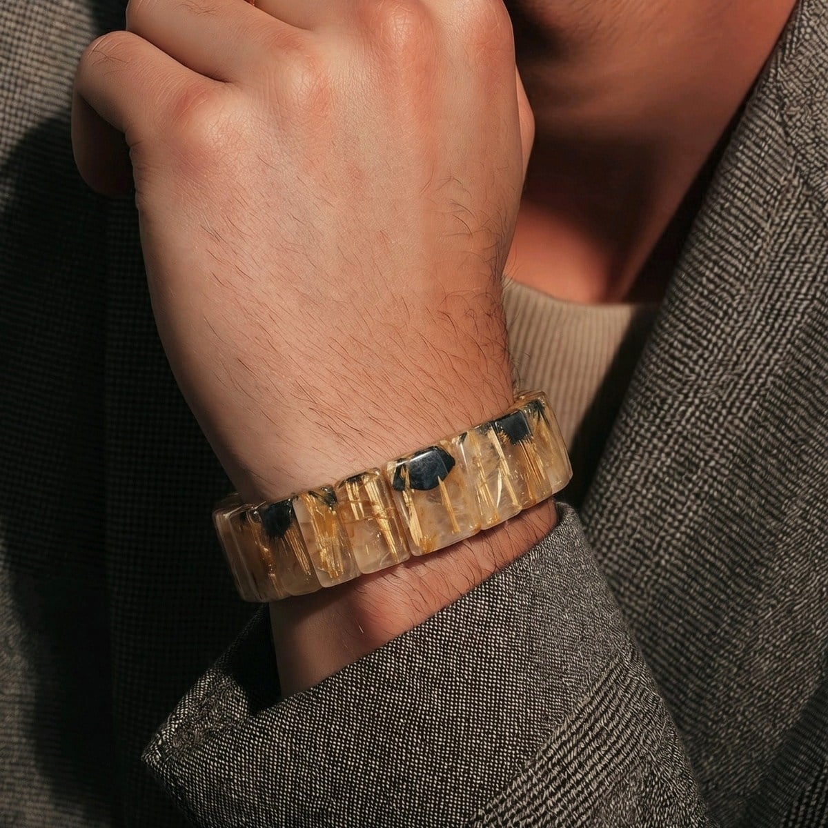 Gold Beril Doğal Taş Bileklik – BLK1051
