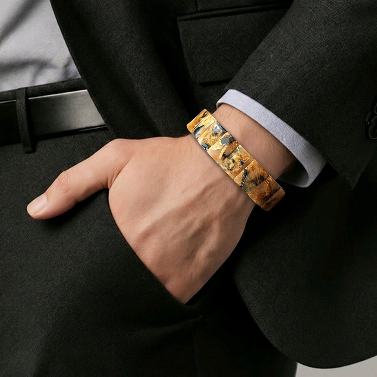 Gold Beril Doğal Taş Bileklik – BLK1052
