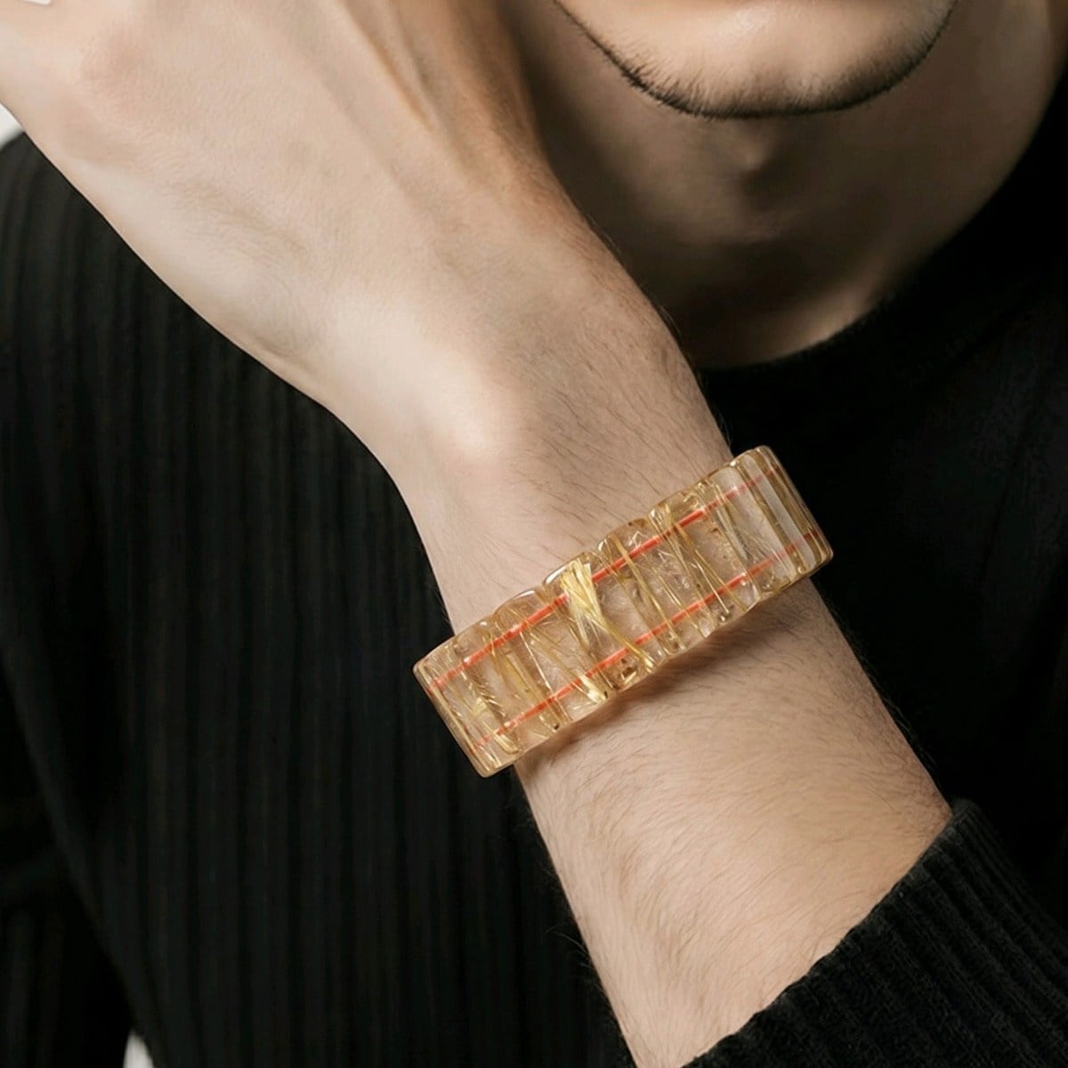 Gold Beril Doğal Taş Bileklik – BLK1053