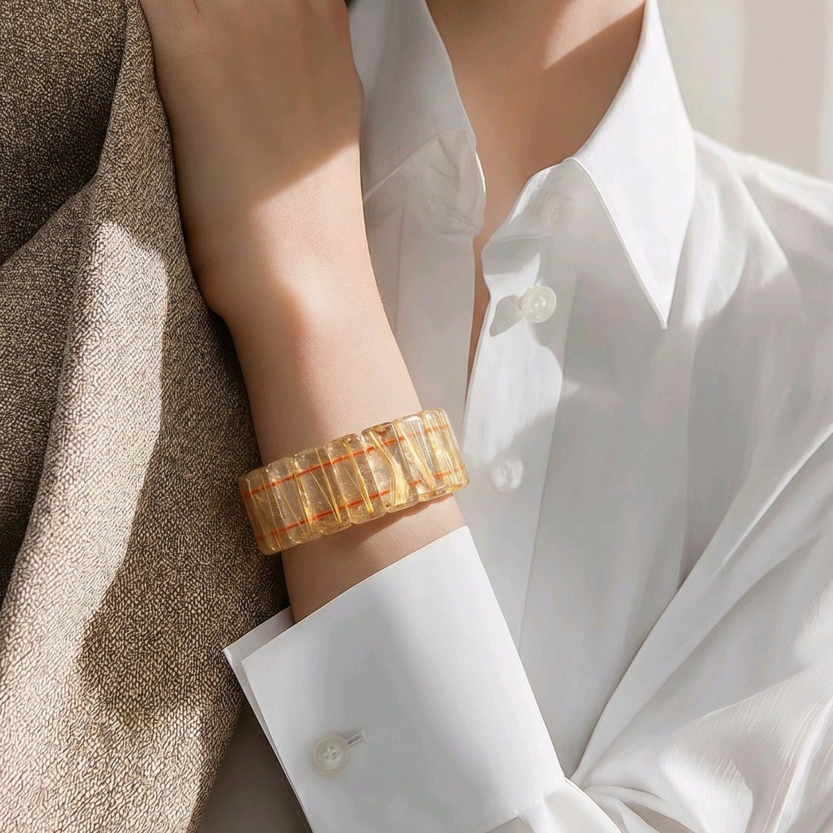 Gold Beril Doğal Taş Bileklik – BLK1053