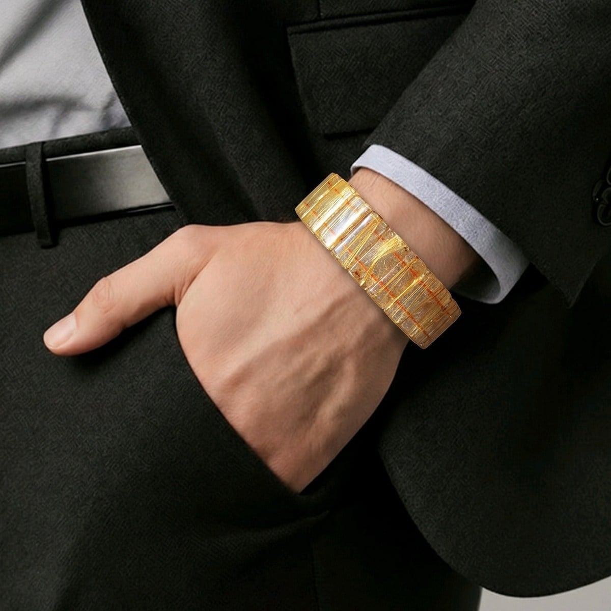Gold Beril Doğal Taş Bileklik – BLK1053