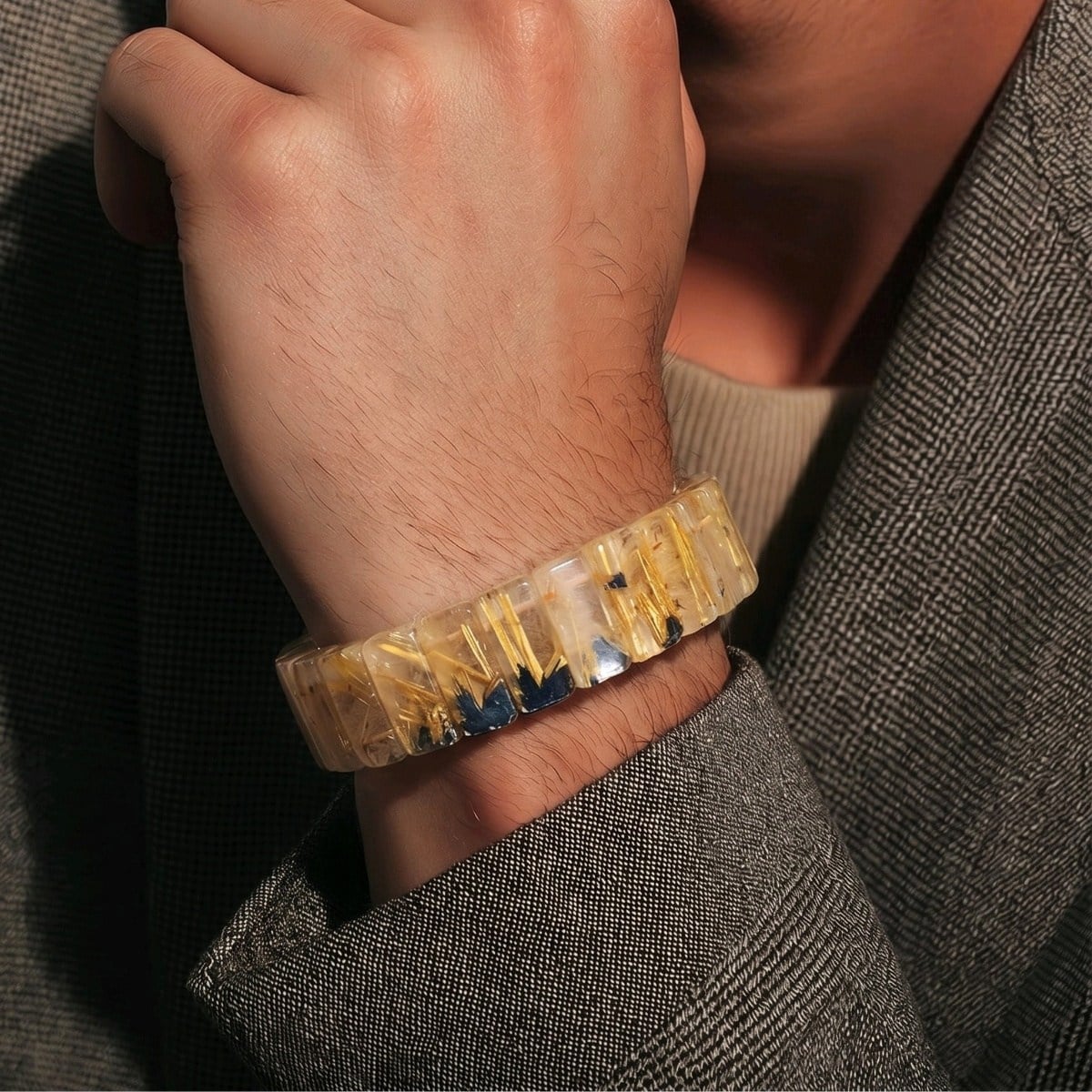Gold Beril Doğal Taş Bileklik – BLK1054