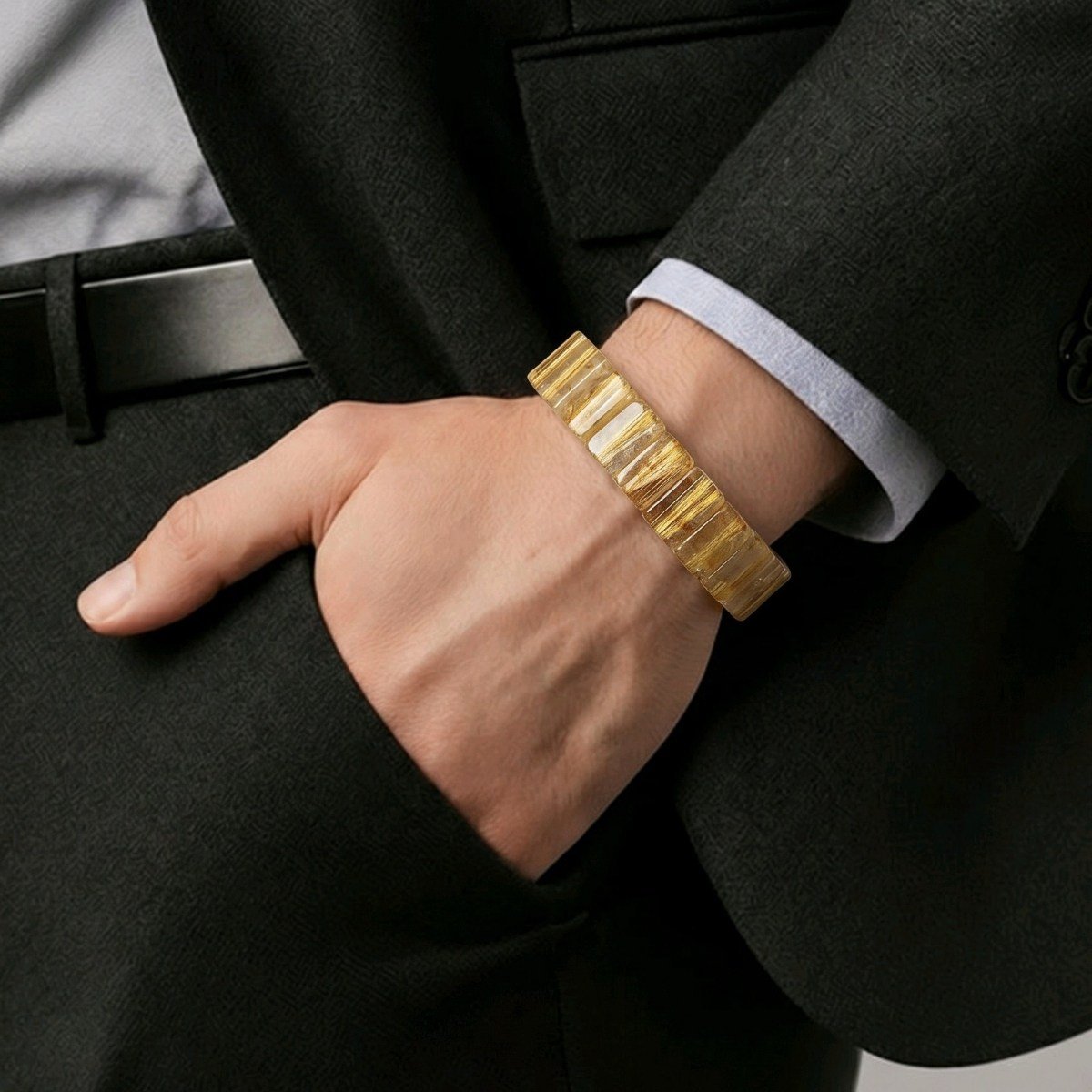 Gold Beril Doğal Taş Bileklik – BLK1055