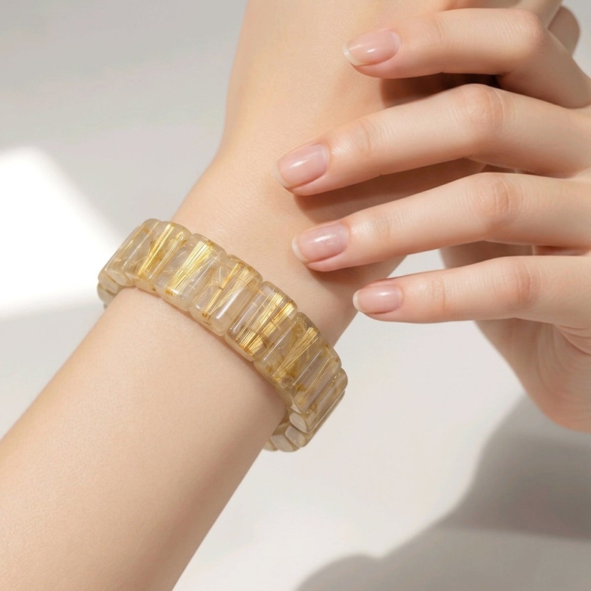 Gold Beril Doğal Taş Bileklik – BLK1055