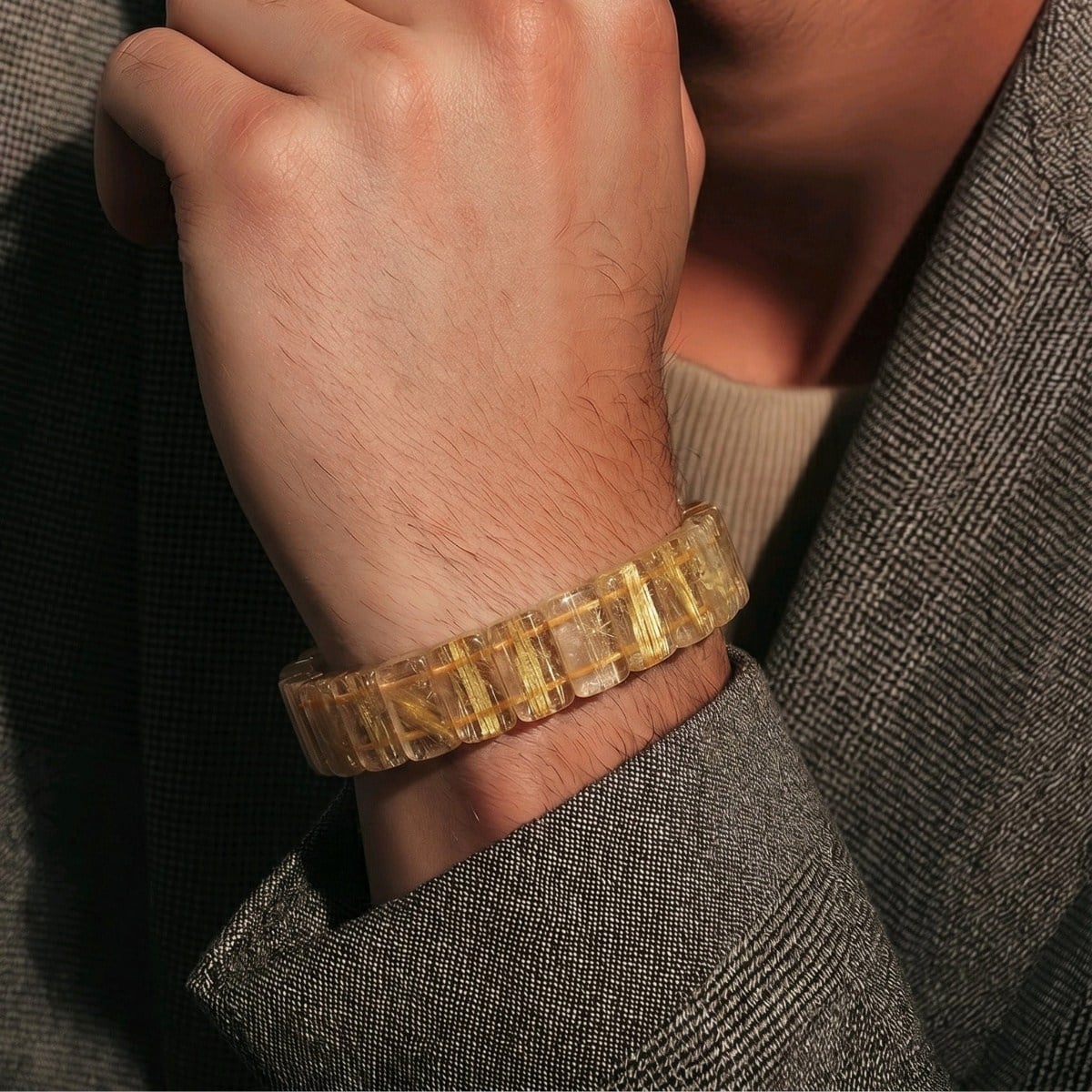 Gold Beril Doğal Taş Bileklik – BLK1055
