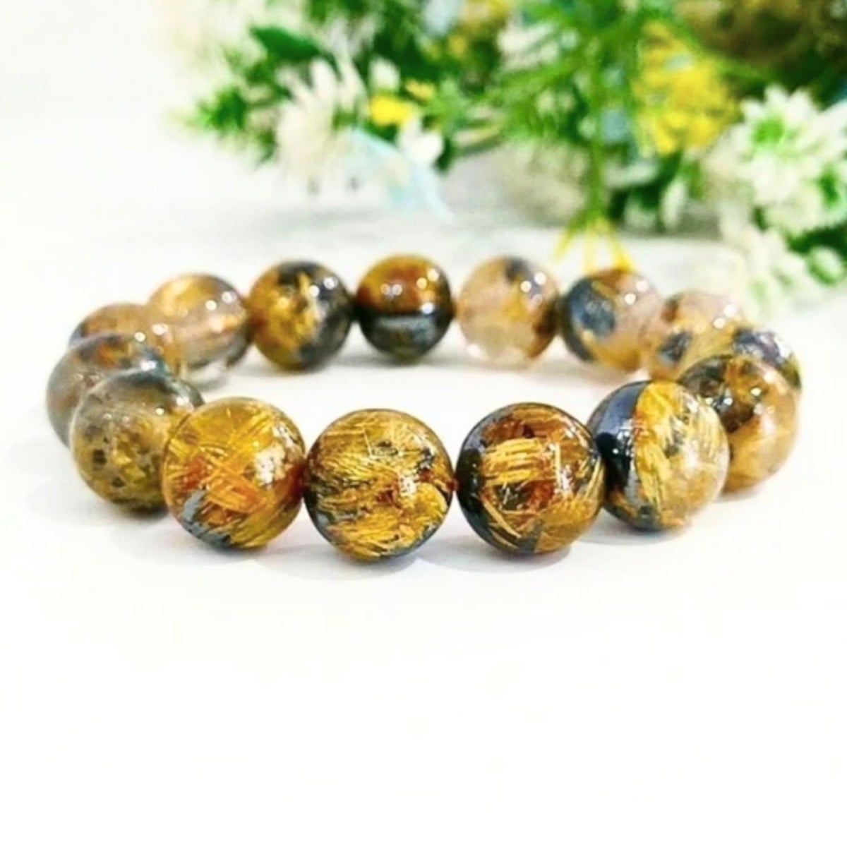 Gold Beril Doğal Taş Bileklik – BLK1056
