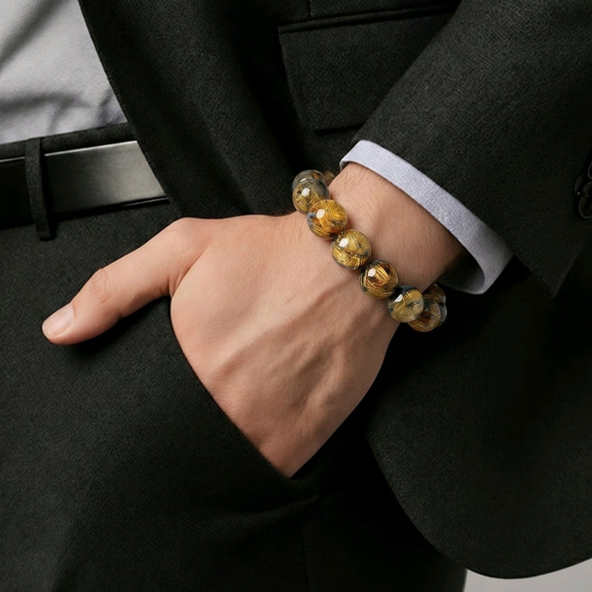 Gold Beril Doğal Taş Bileklik – BLK1056