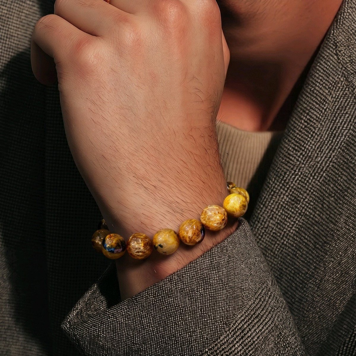 Gold Beril Doğal Taş Bileklik – BLK1057