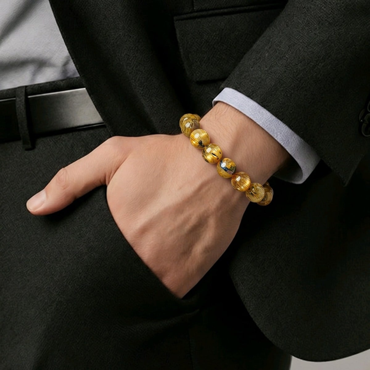Gold Beril Doğal Taş Bileklik – BLK1057