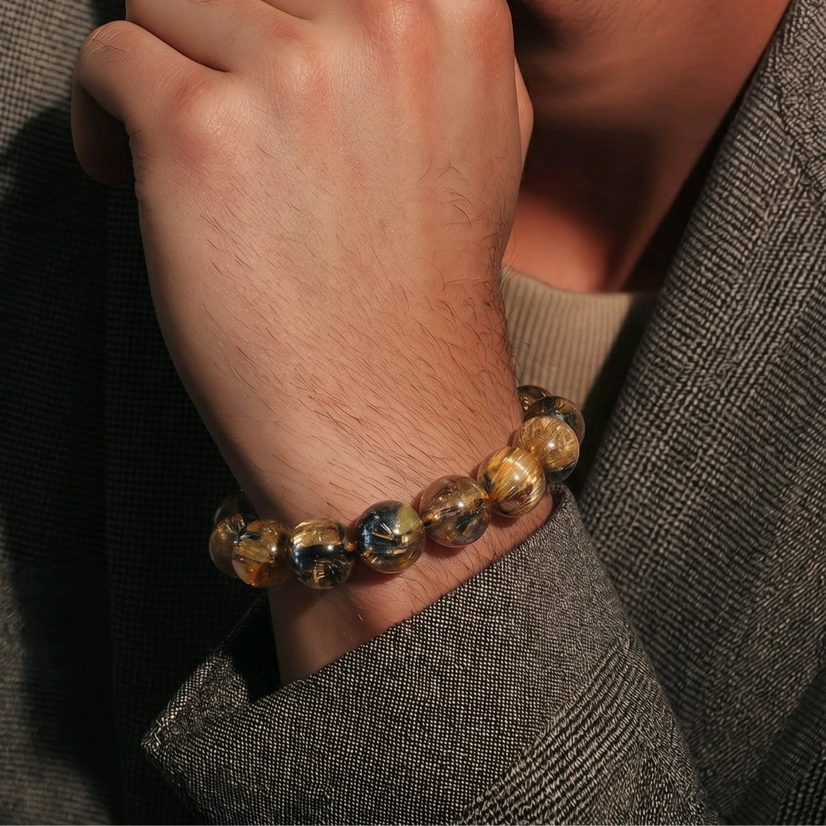 Gold Beril Doğal Taş Bileklik – BLK1058