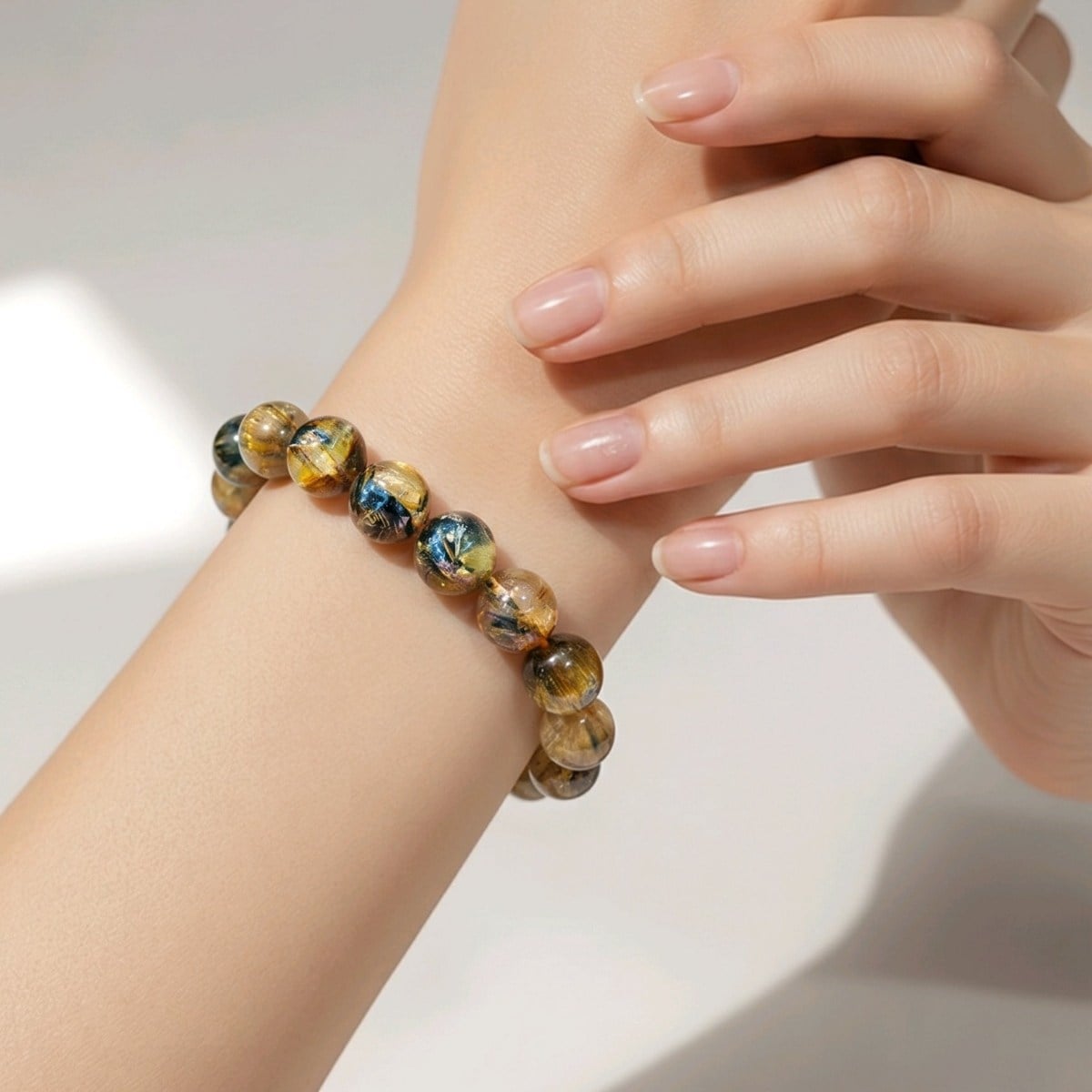 Gold Beril Doğal Taş Bileklik – BLK1058