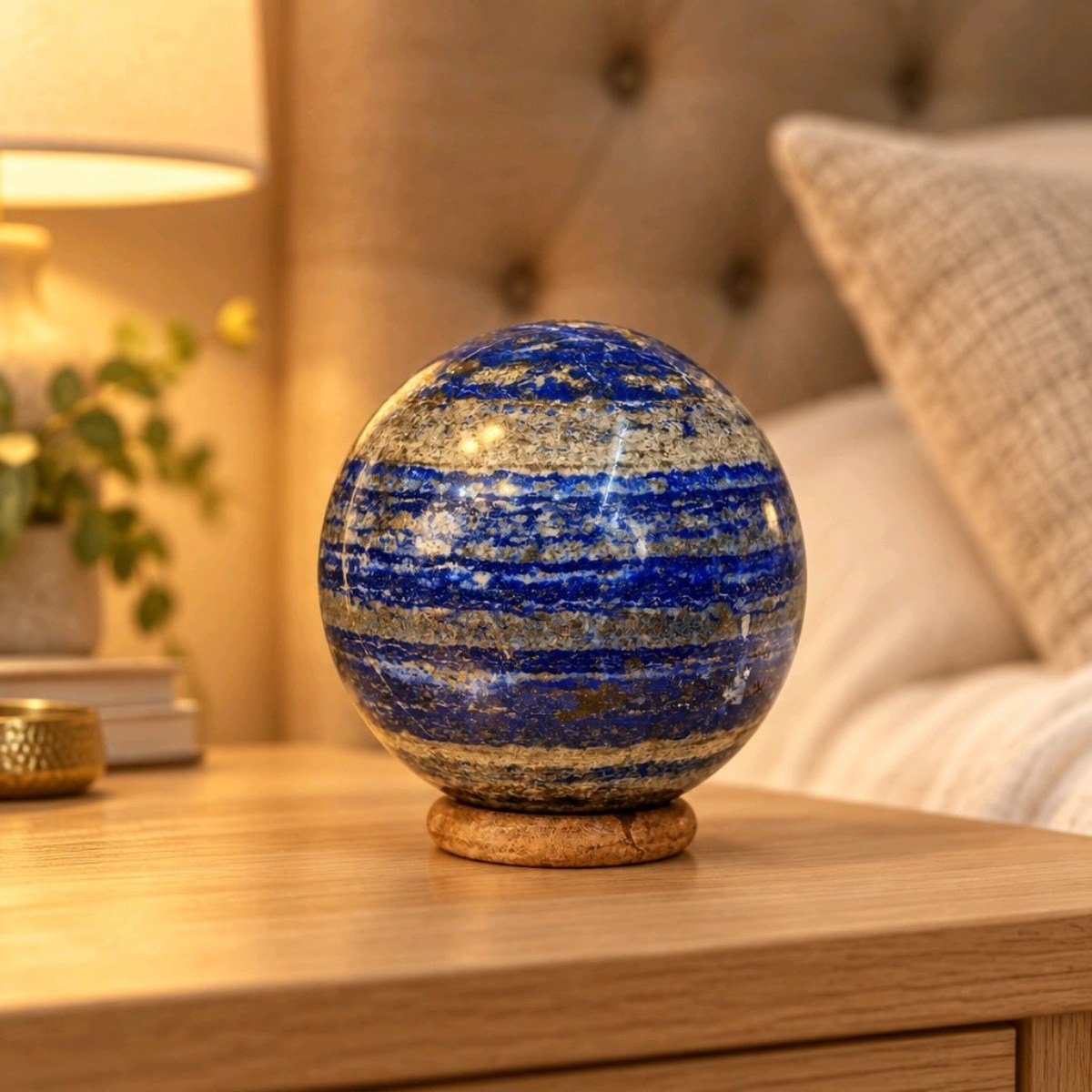 Lapis Lazuli Koleksiyonluk Doğal Taş Küre – MNR1241