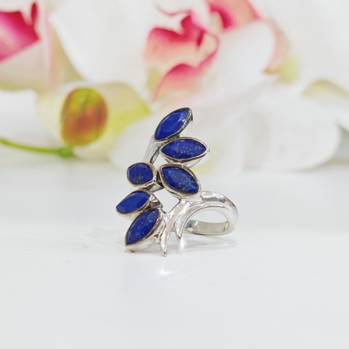 Lapis Lazuli Özel Tasarım Yüzük OTS1224