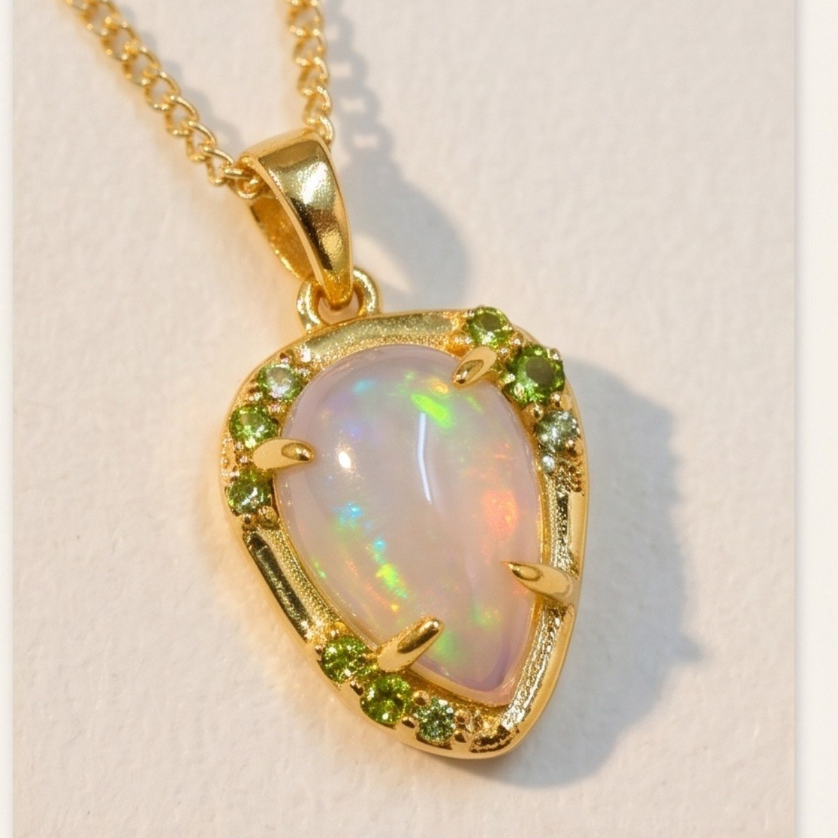 Opal Taşlı Özel Tasarım Kolye – TSR1484