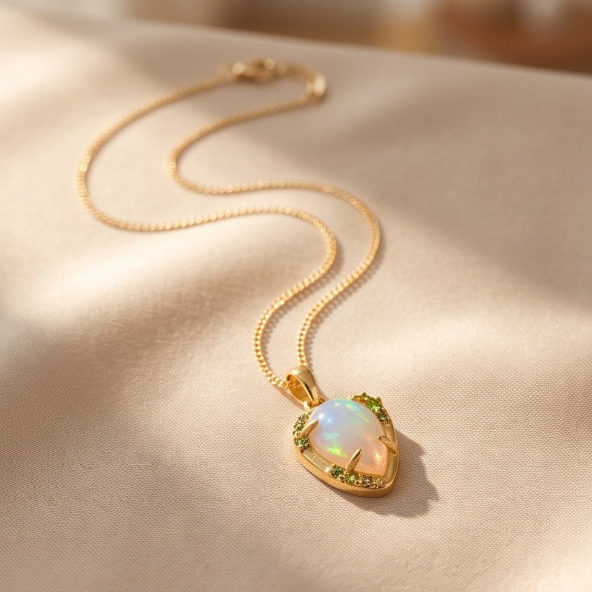 Opal Taşlı Özel Tasarım Kolye – TSR1484