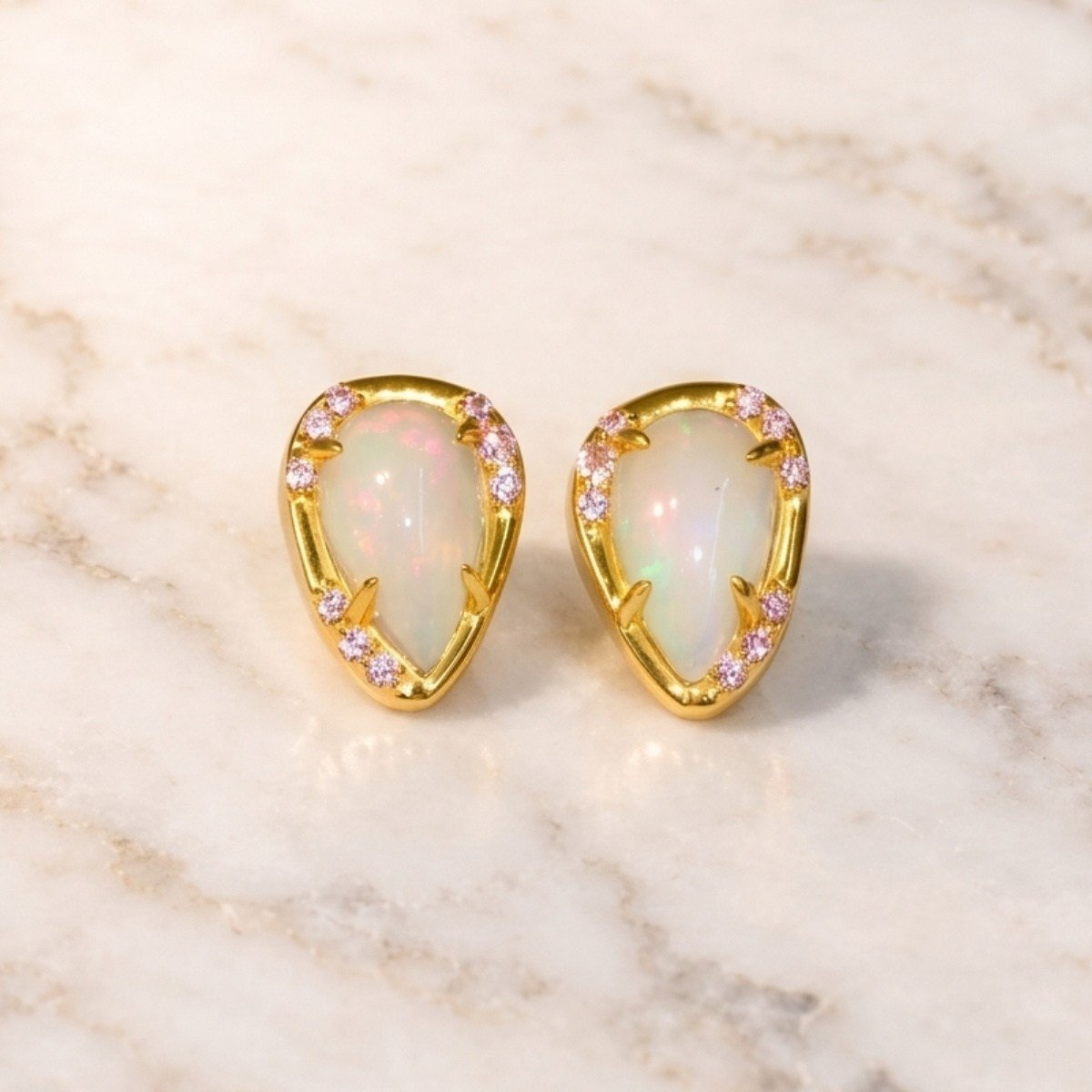 Opal Taşlı Özel Tasarım Küpe – KP1142