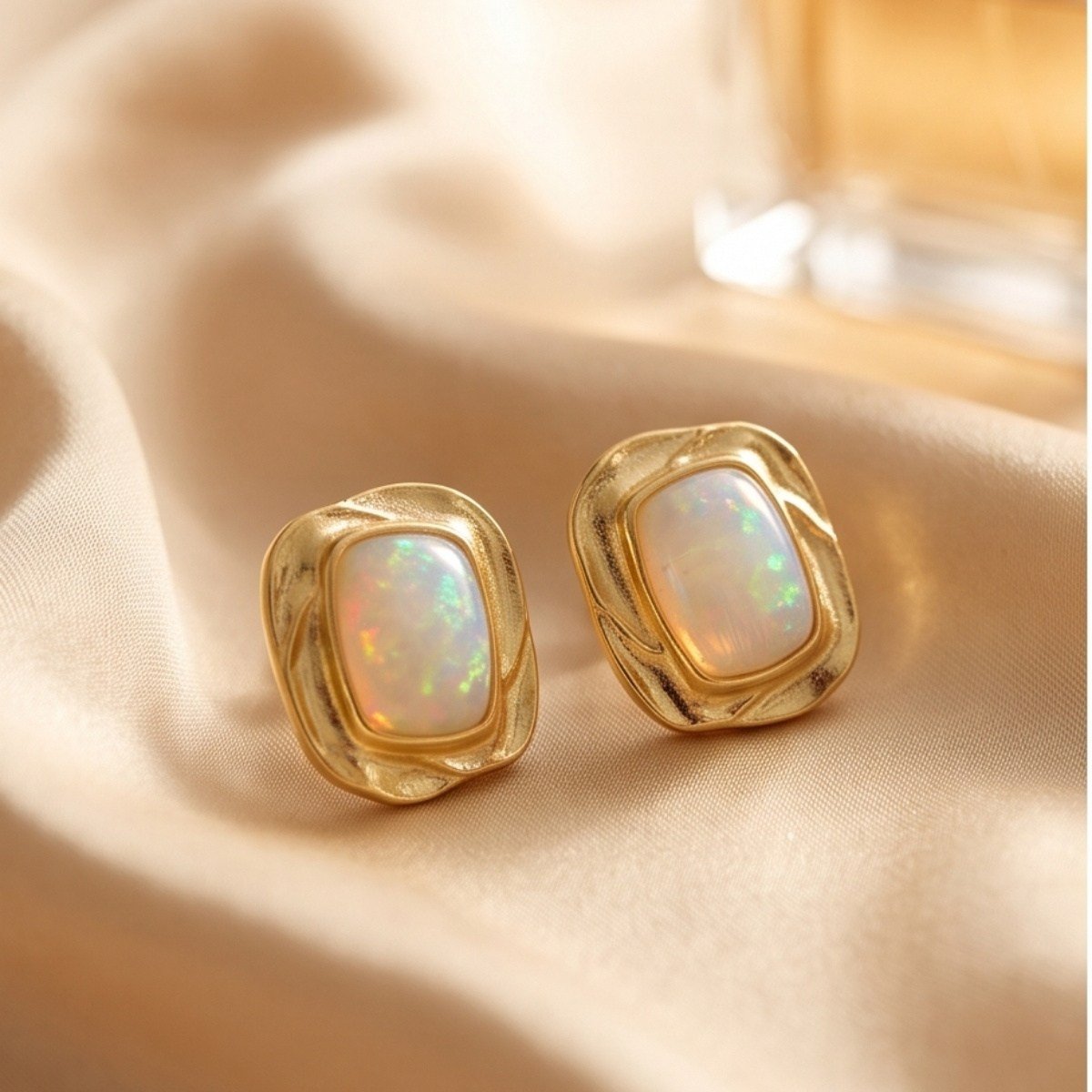Opal Taşlı Özel Tasarım Küpe – KP1143