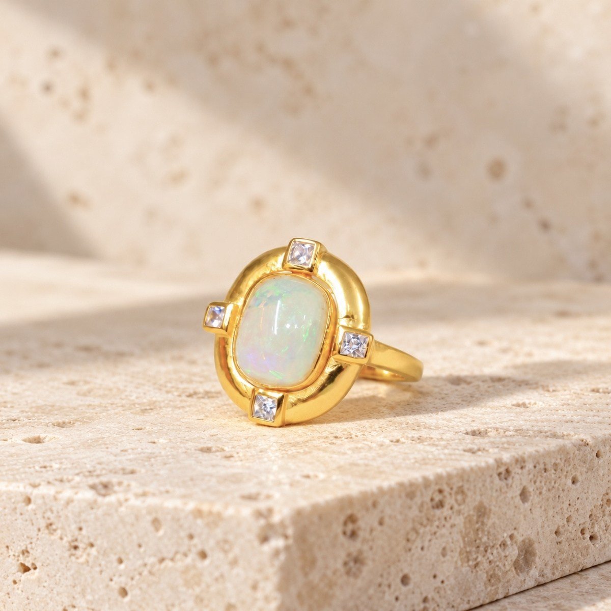 Opal Taşlı Özel Tasarım Yüzük – OTS1283