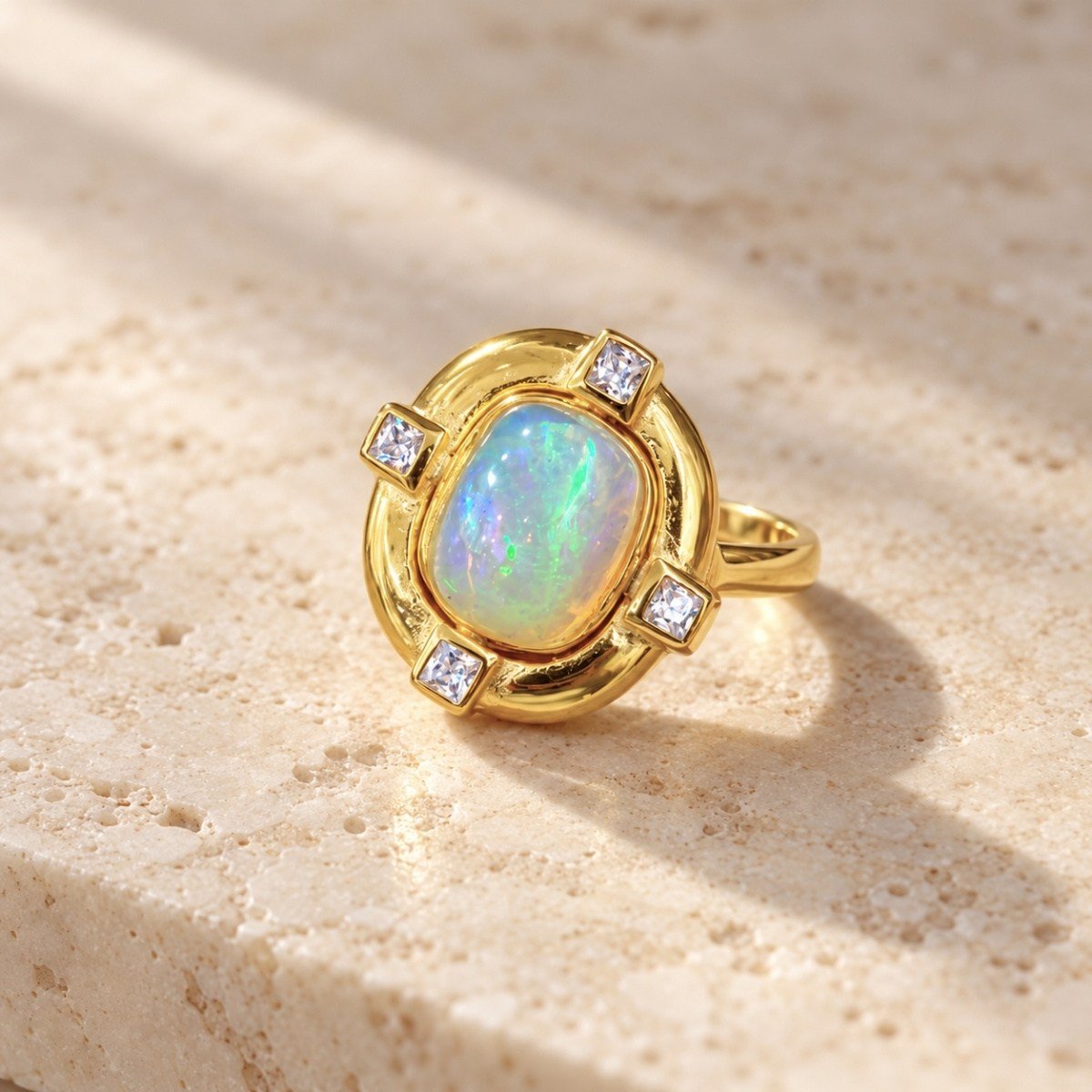 Opal Taşlı Özel Tasarım Yüzük – OTS1283
