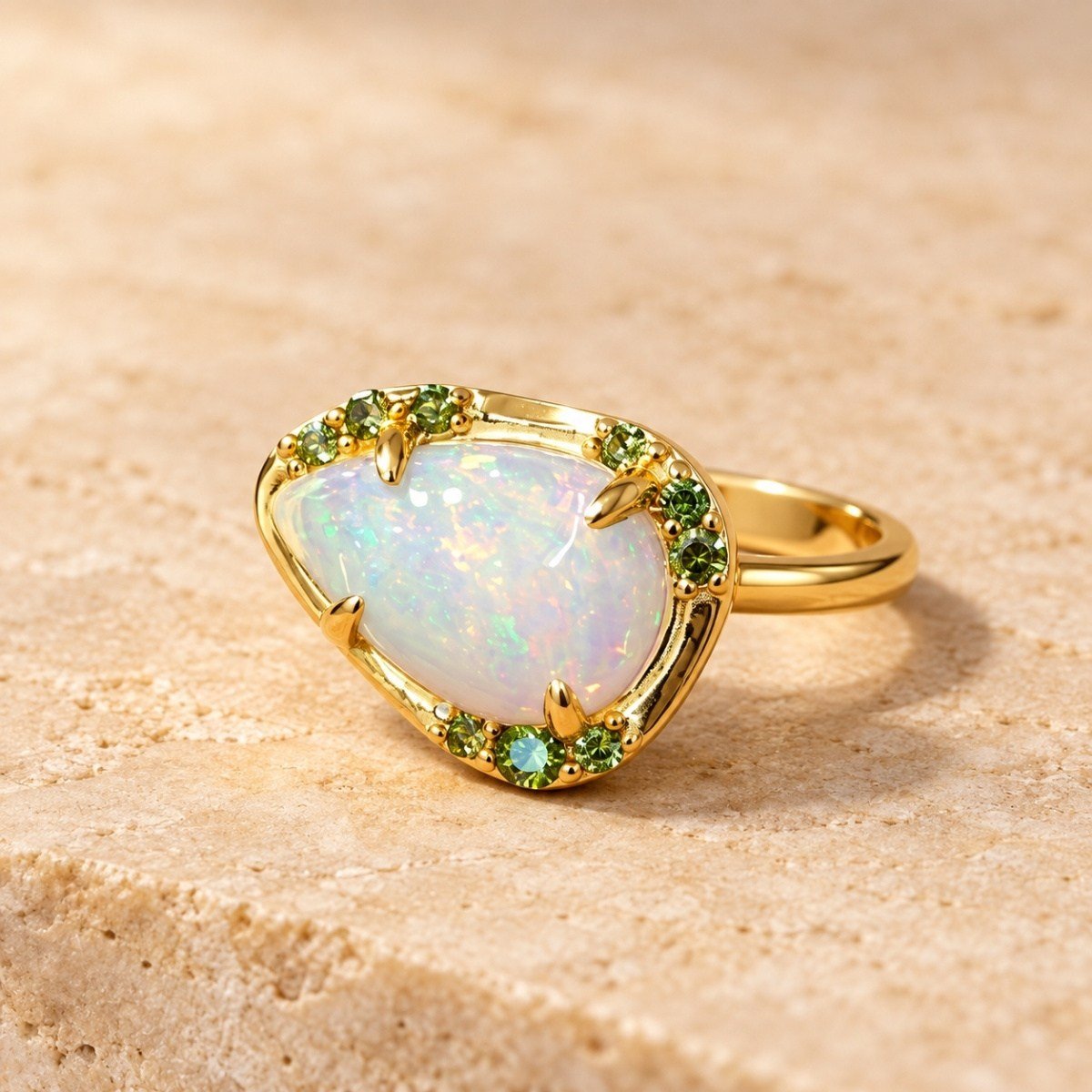 Opal ve Zebercet Özel Tasarım Yüzük – OTS1284