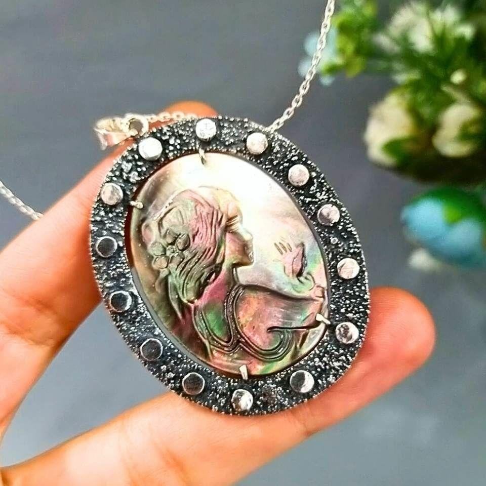 Sedef Carving Özel Tasarım Kolye