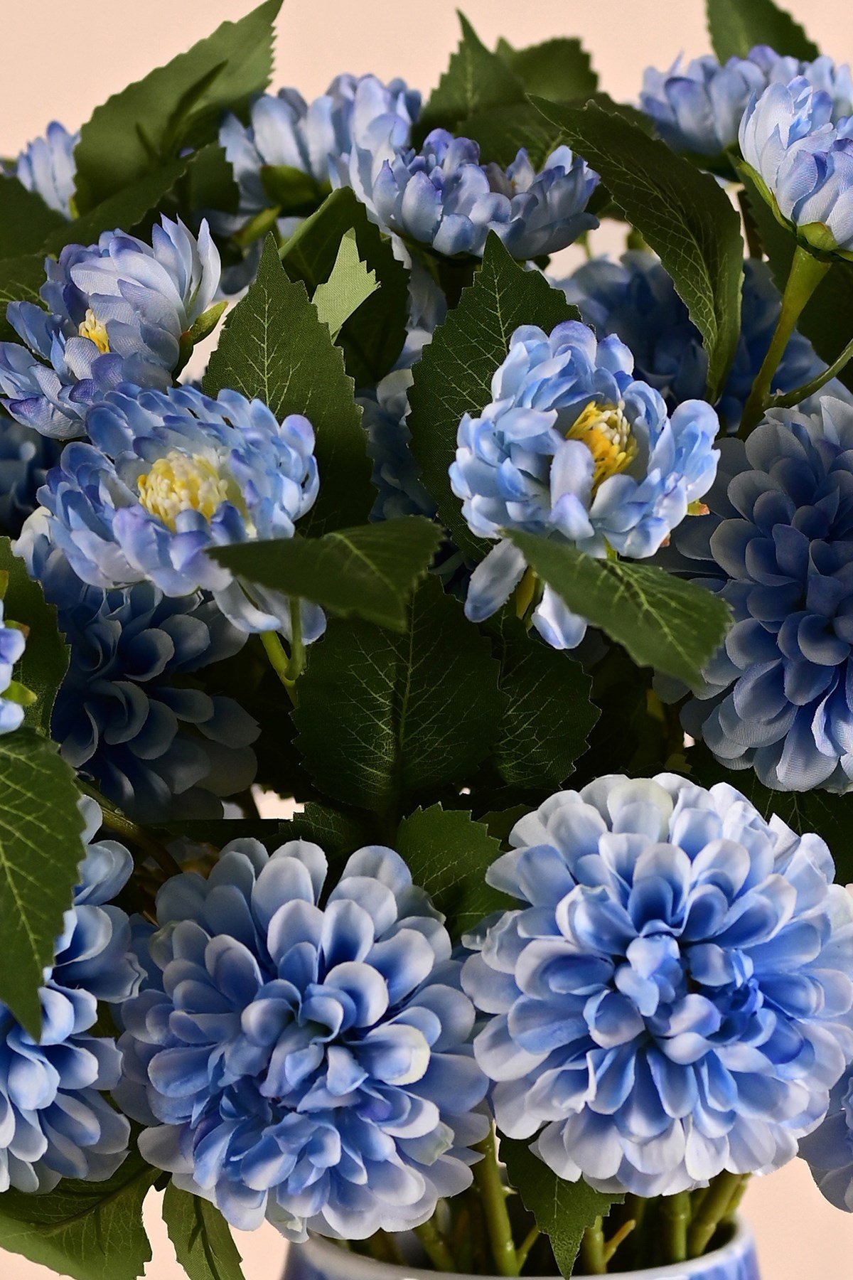 Yapay Mavi İkili Dahlia (yıldız Çiçeği)
