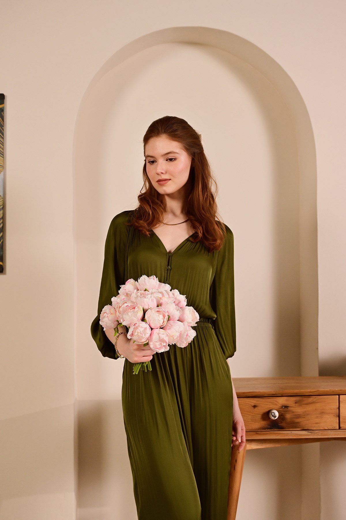 Yapay Pembe Demet Peony Şakayık