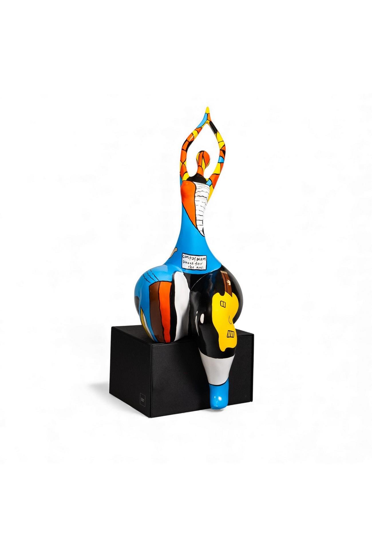 Colorful Woman Sitting Nana