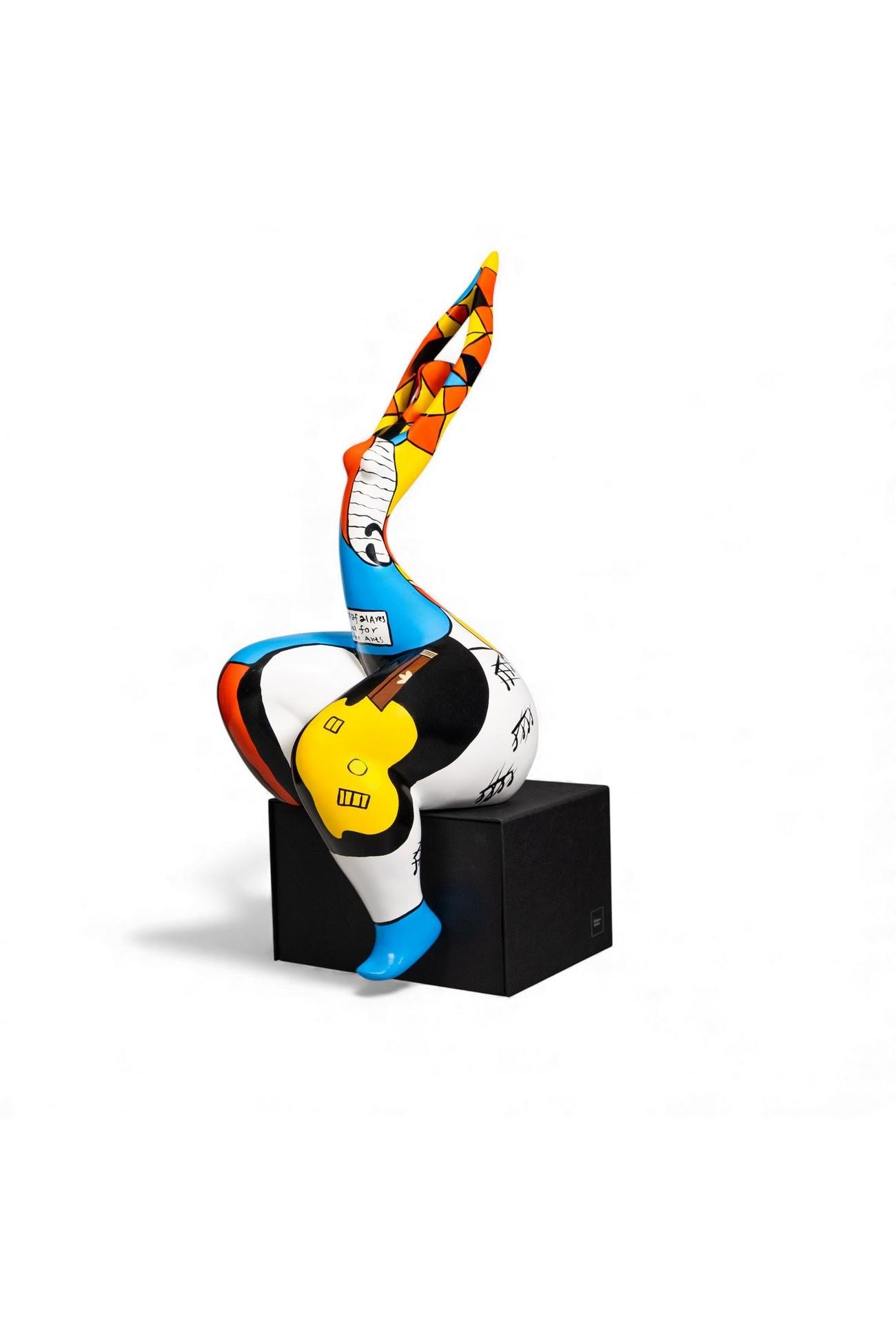 Colorful Woman Sitting Nana